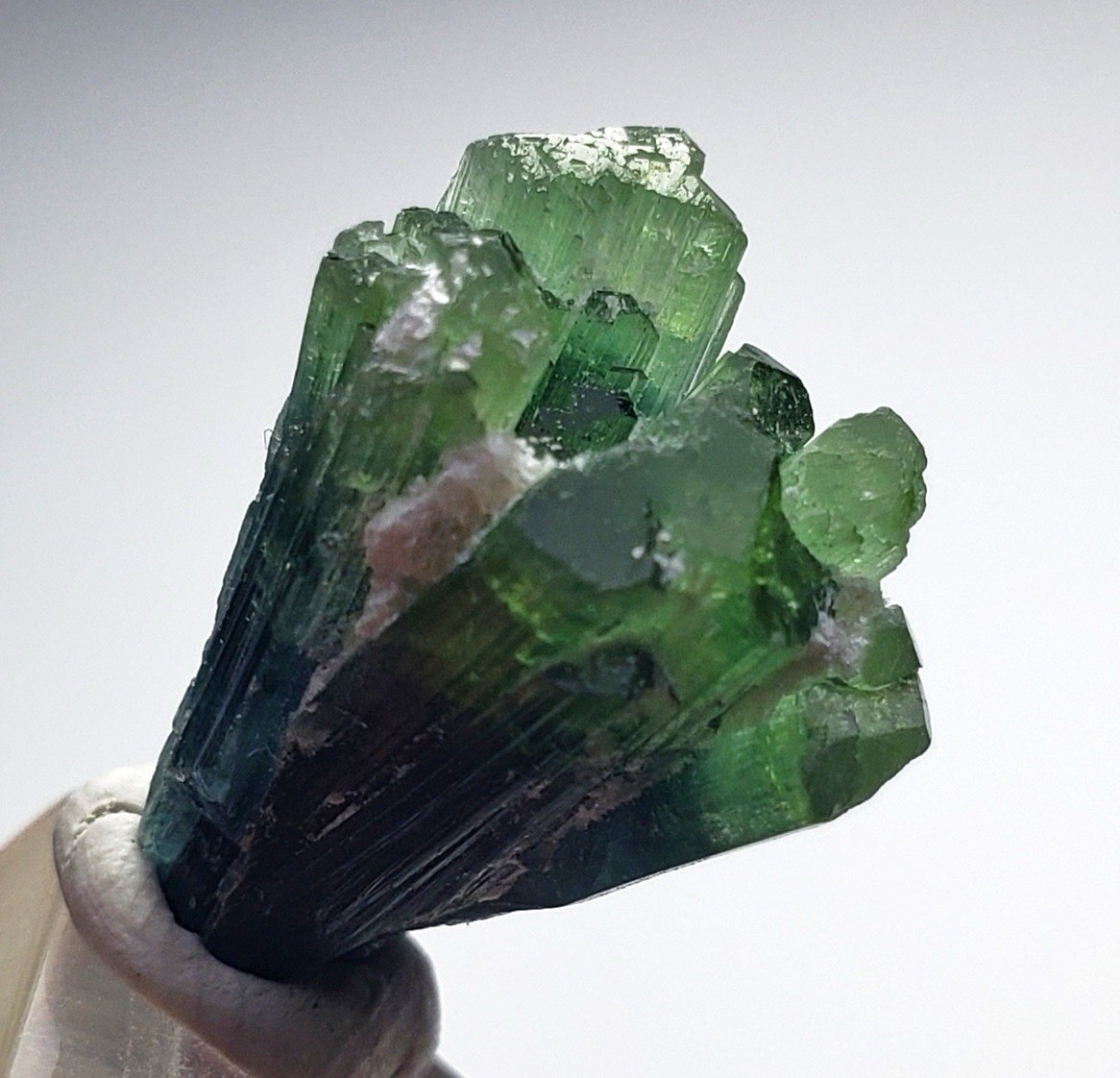 Bi Colour Tourmaline Spray Crystals From Afghanistan Peech Mine 3.3 Gram