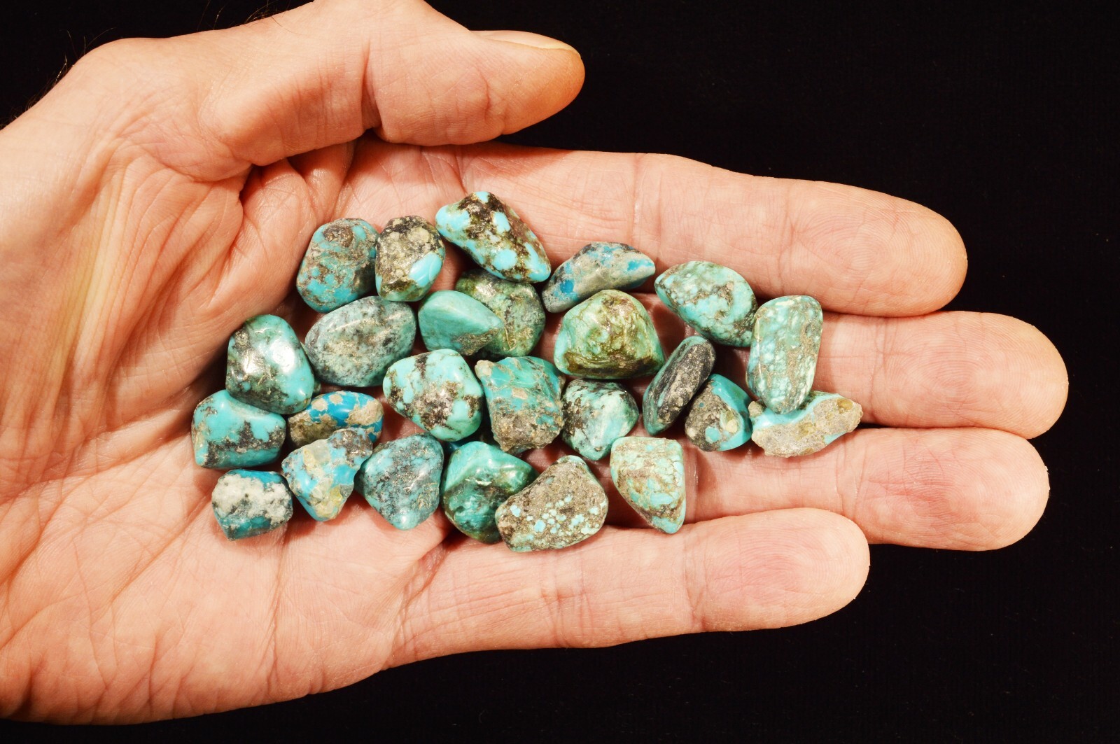 TURQUOISE 3/4″ 58 Gm Lot 290 Ct Rock Mineral Specimen Throat Chakra Crystal