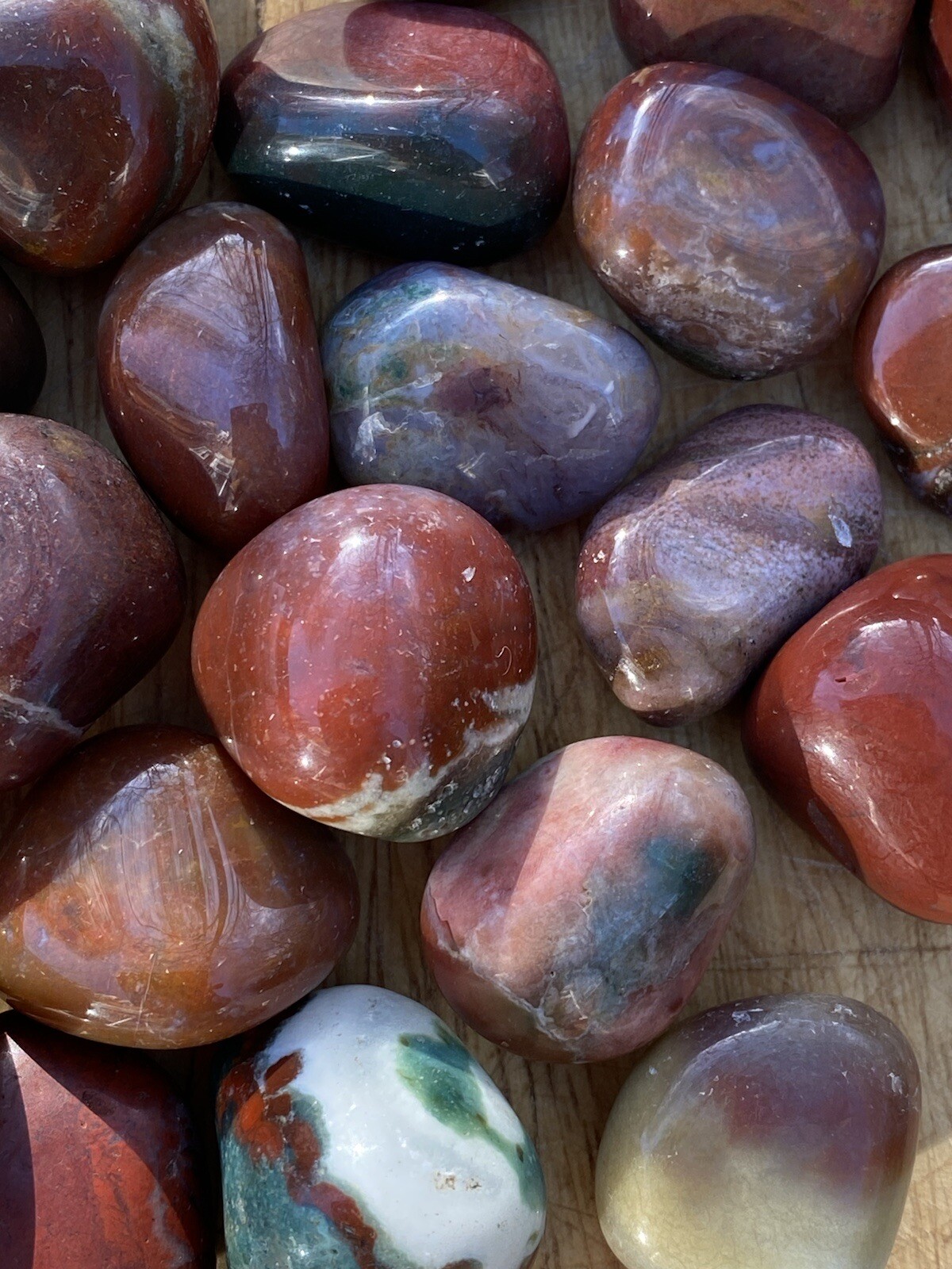 Dali / Fancy Jasper Tumblestone Crystal AAA+