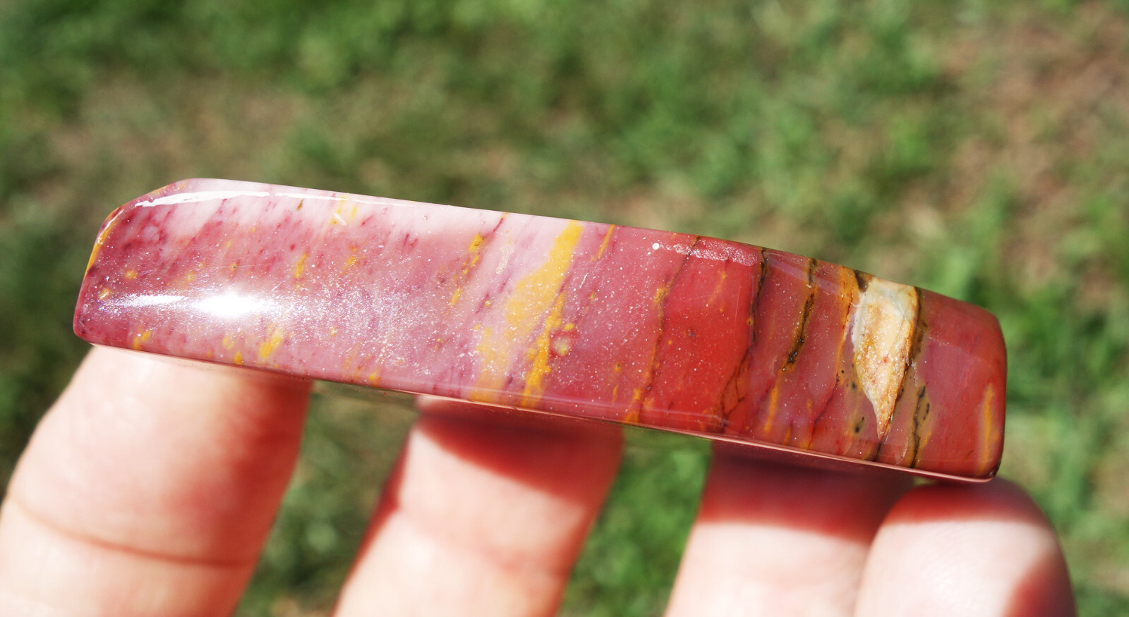 MOOKAITE Jasper Crystal Palm Stone Polished Healing Freeform Australia For Sale