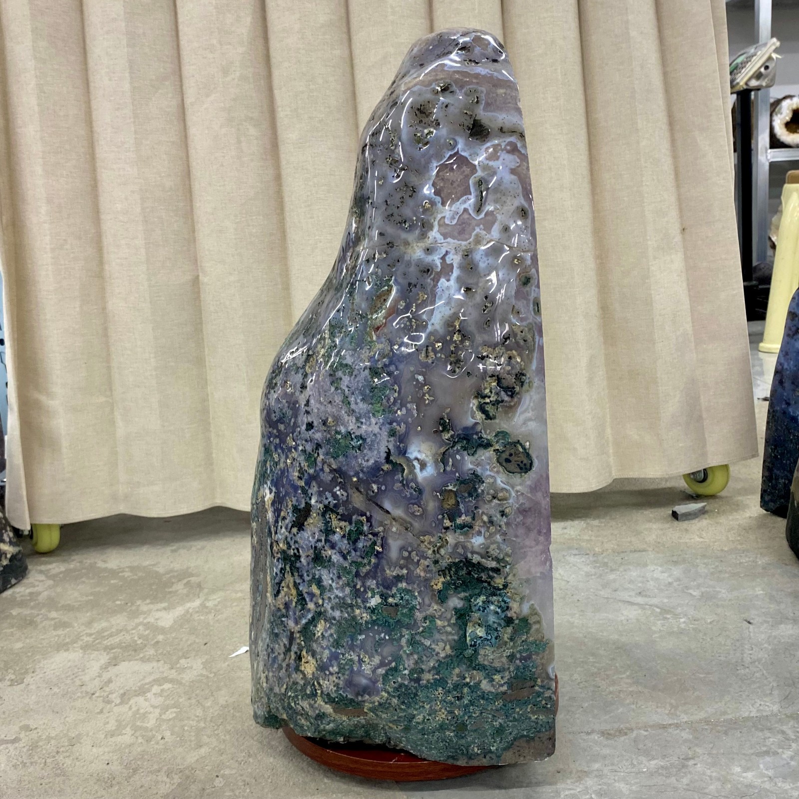 97.86LB Natural agate Amethyst geode quartz cluster crystal Cathedral specimen