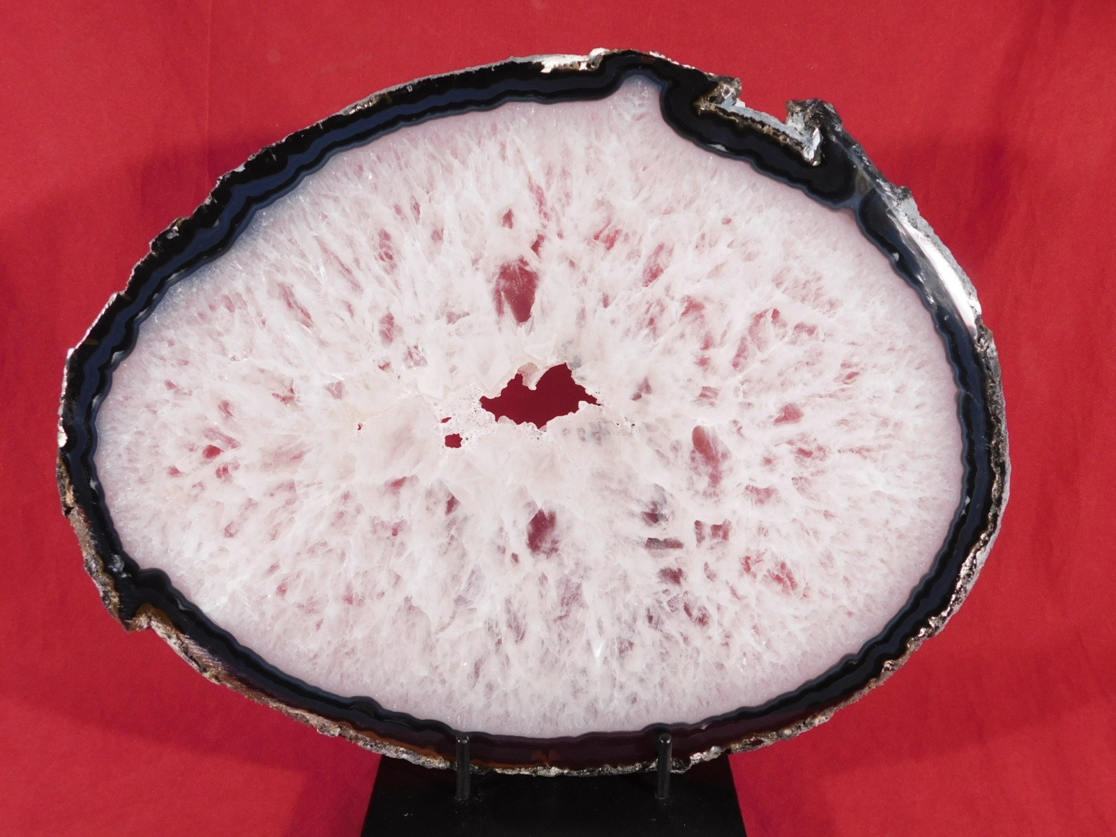 BIG! Translucent Polished Quartz Crystal NODULE Slice or Slab Brazil 1044gr