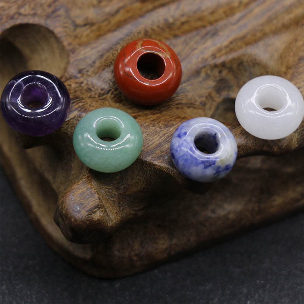 5mm Large Hole Loose Rondelle European Beads for Bracelet Jewelry Making Charms