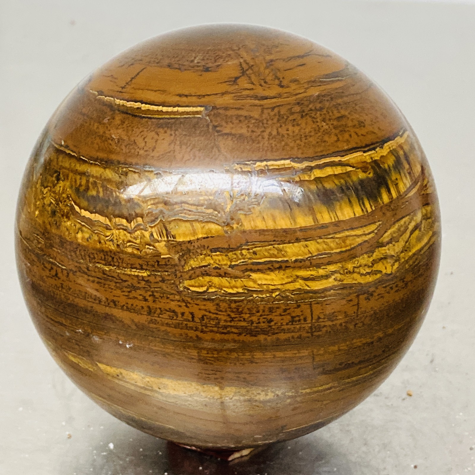 2520g Natural Tiger Eye stone ball quartz crystal ball Reiki healing