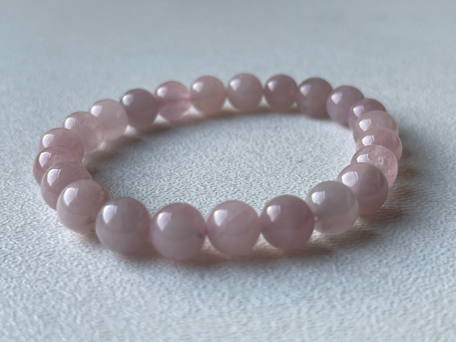 Grade A++ Rose Quartz Crystal Bead Bracelet 8mm, Genuine Gemstone, Wholesale Lot