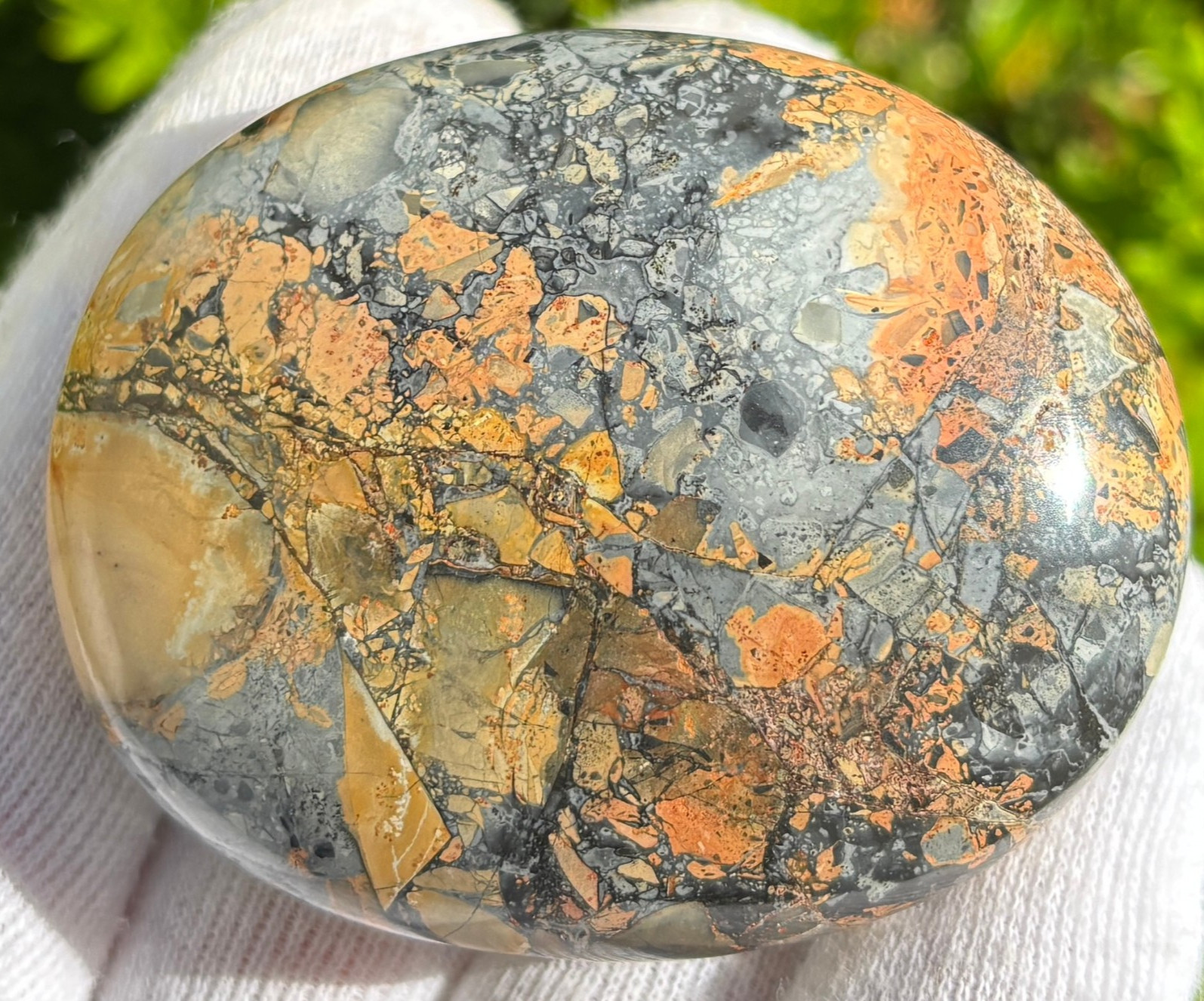 USA SALE SEE VIDEO 195g LOT MALIGANO JASPER PALMSTONES PALM STONES PALM STONE