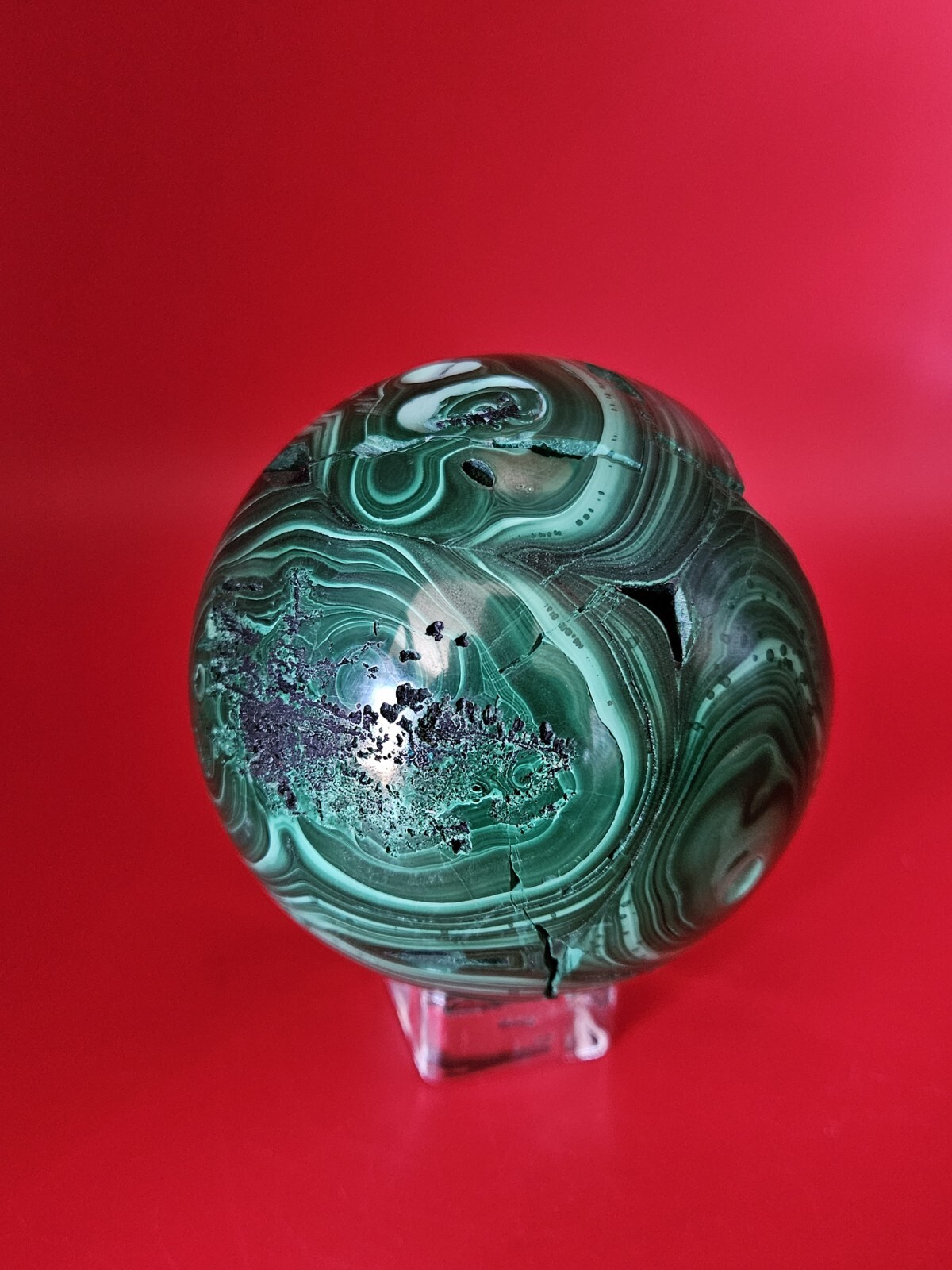 Glossy Natural Malachite Quartz Druzy Sphere Crystal Collection Healling 1+LB