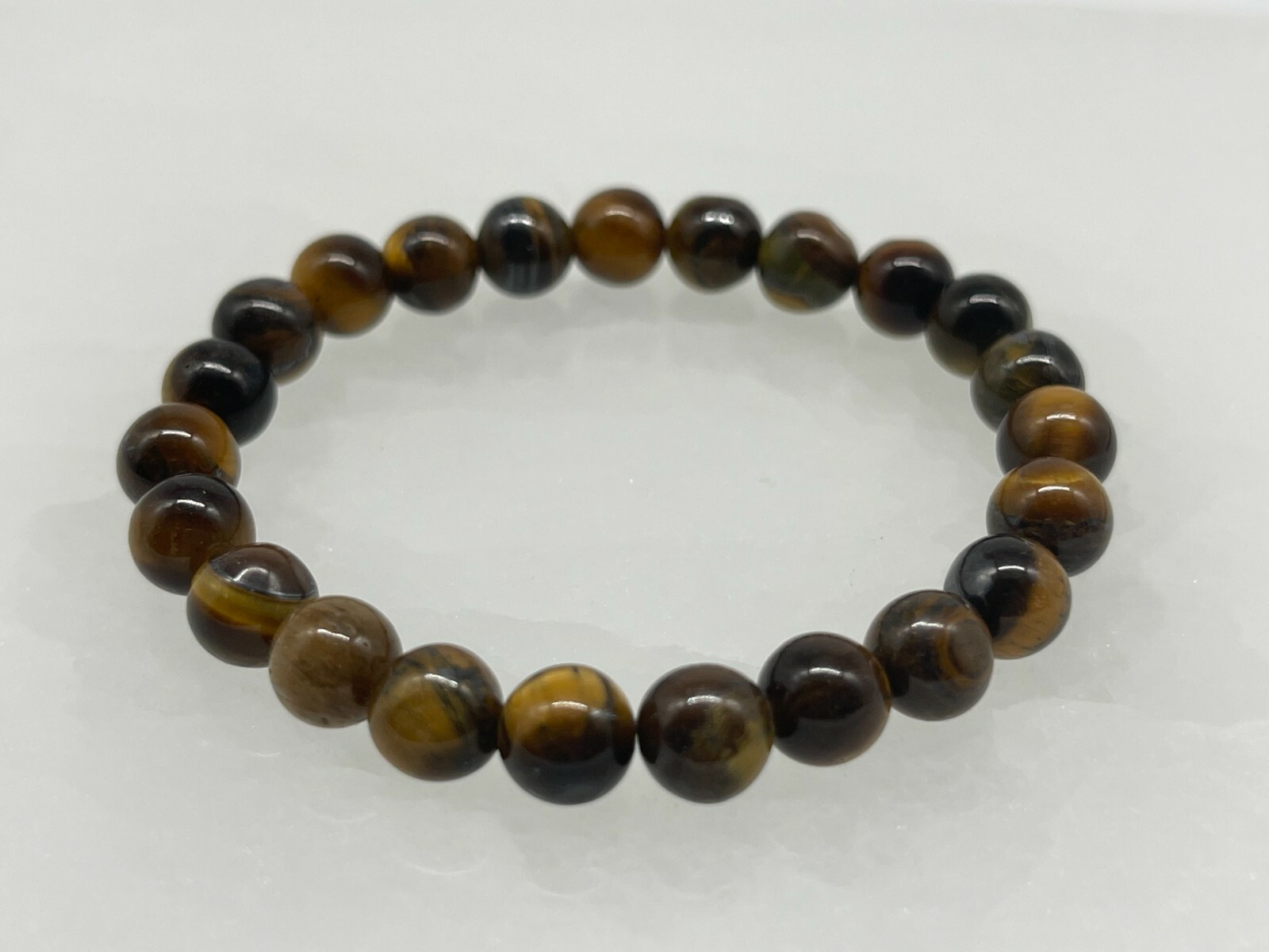 Grade A++ Tiger Eye Crystal Bead Bracelet 8mm, Genuine Gemstone, Wholesale Lot