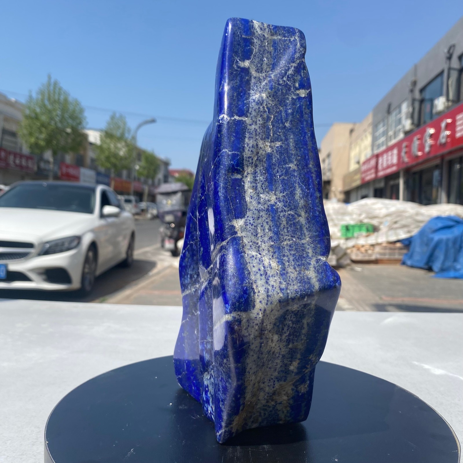 8.2LB Natural Stone Lapis Lazuli Freeform Polished Crystal Mineral Specimen