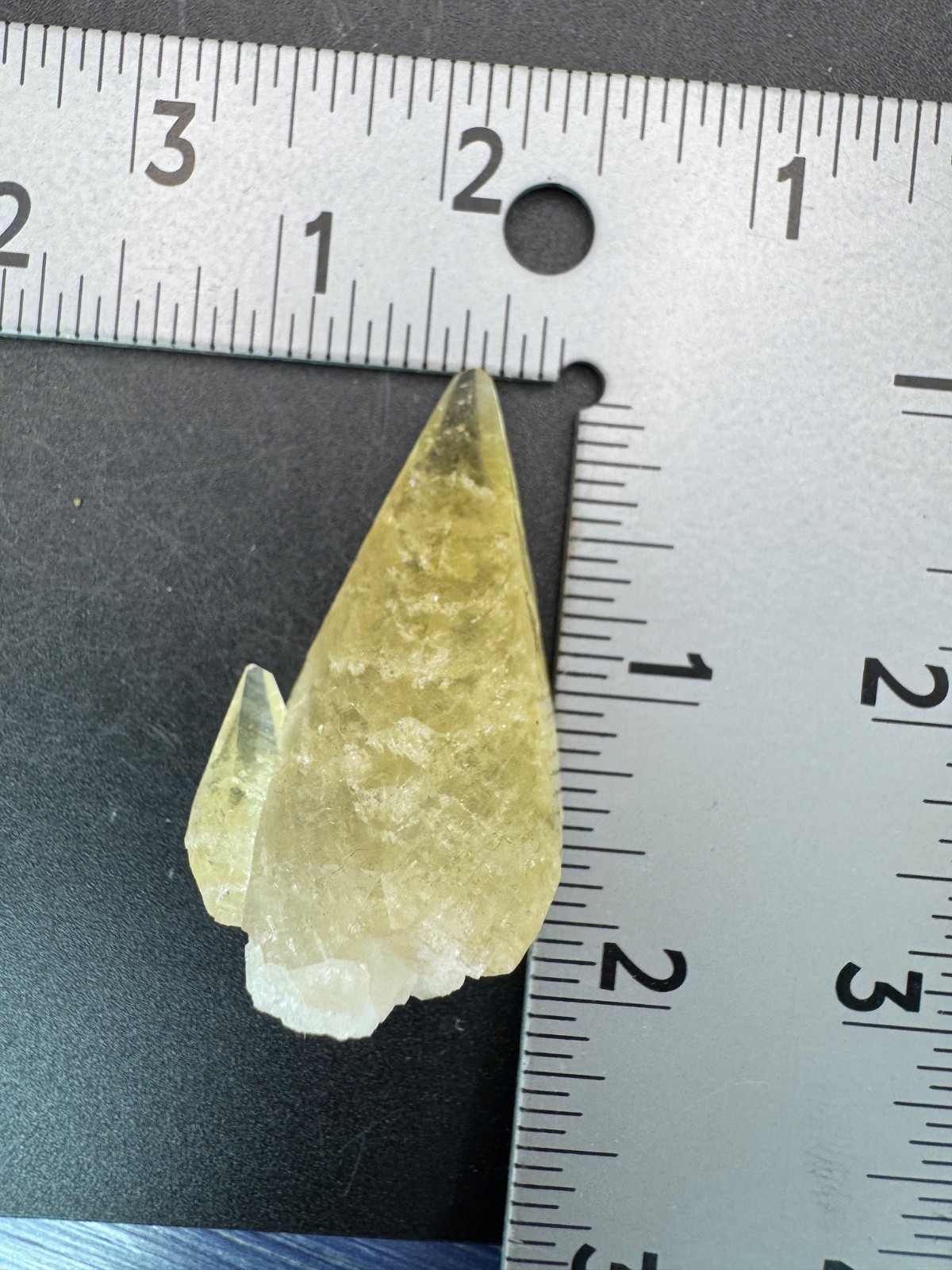 6830 Golden Yellow Calcite Crystal with Minor Chalcopyrite Sweetwater Mine MO