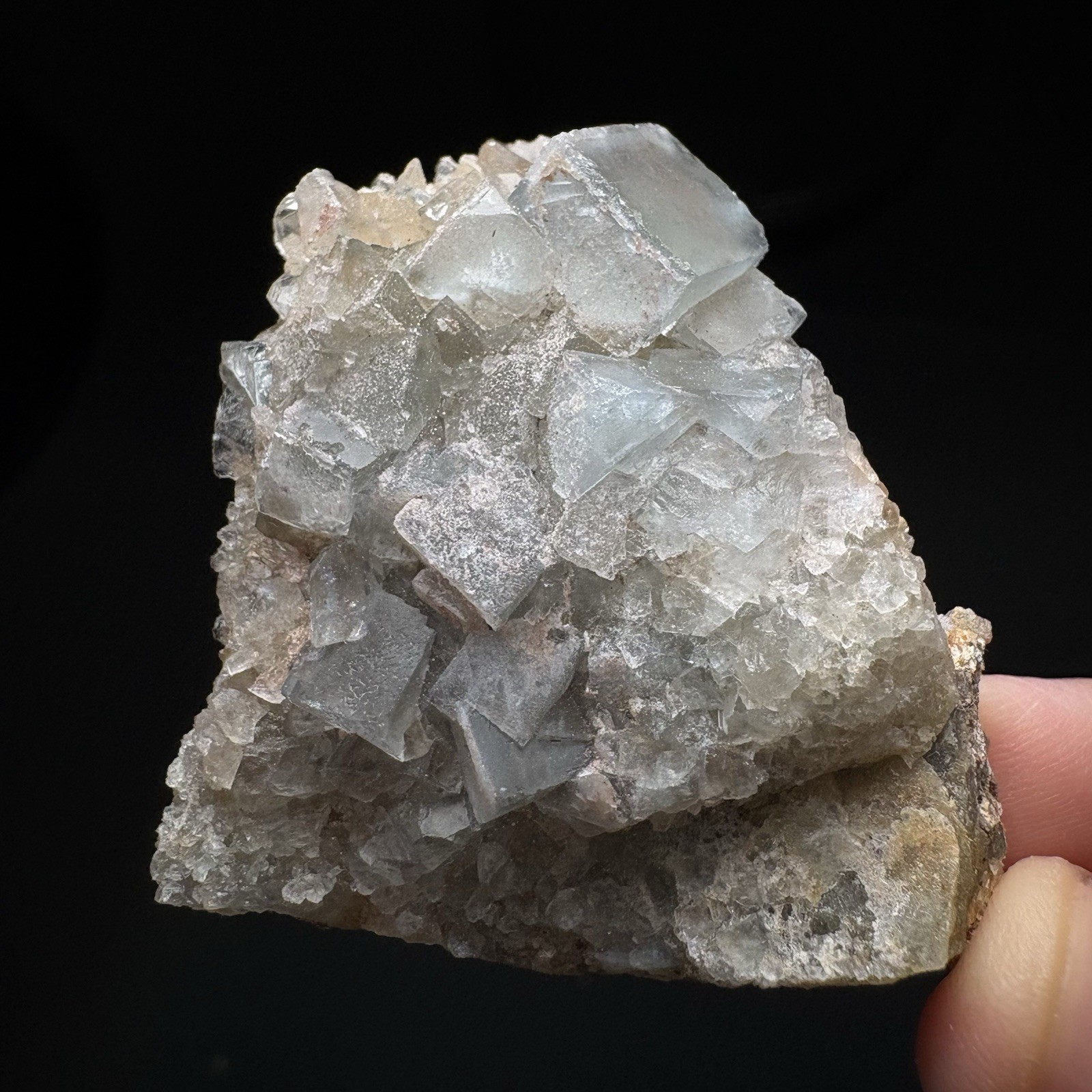 Natural Blue Phantom Fluorite Specimen Raw Mineral Beijing Healing J62