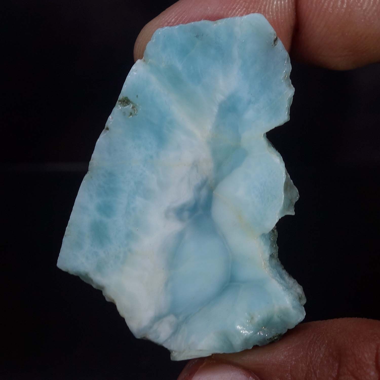 Spiritual Healing Larimar Natural Authentic Slab Rough Blue Gem Stone 123.70 Cts