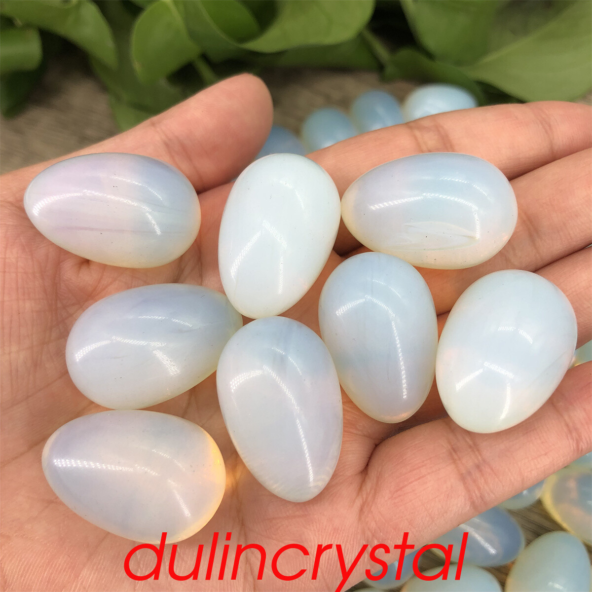 5pcs Opalite Synthetic Mini Egg Quartz Crystal palite Reiki Healing Quality Gem