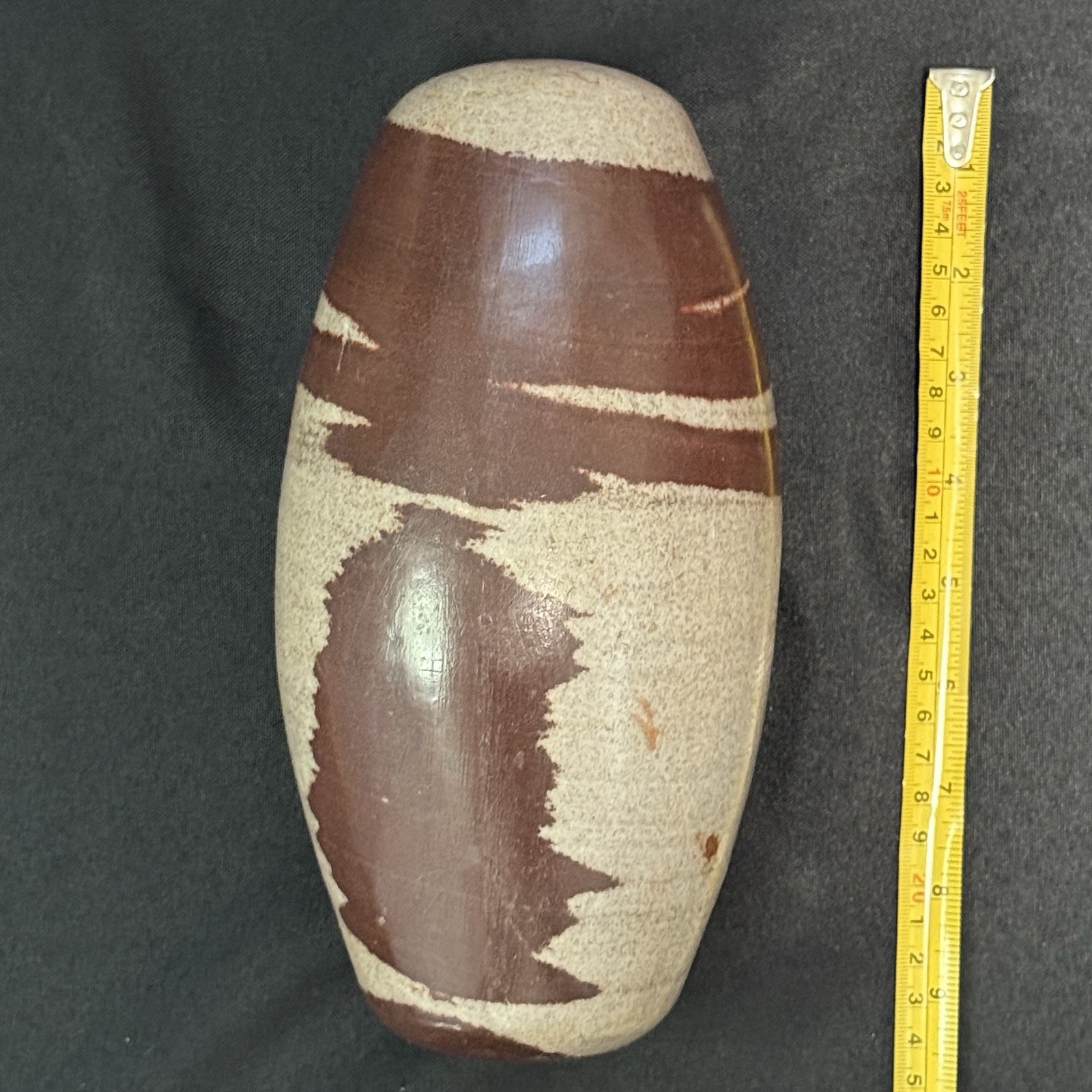Big 9 Inch Shiva Lingam Natural stone from Narmada River in India SL25C9.7