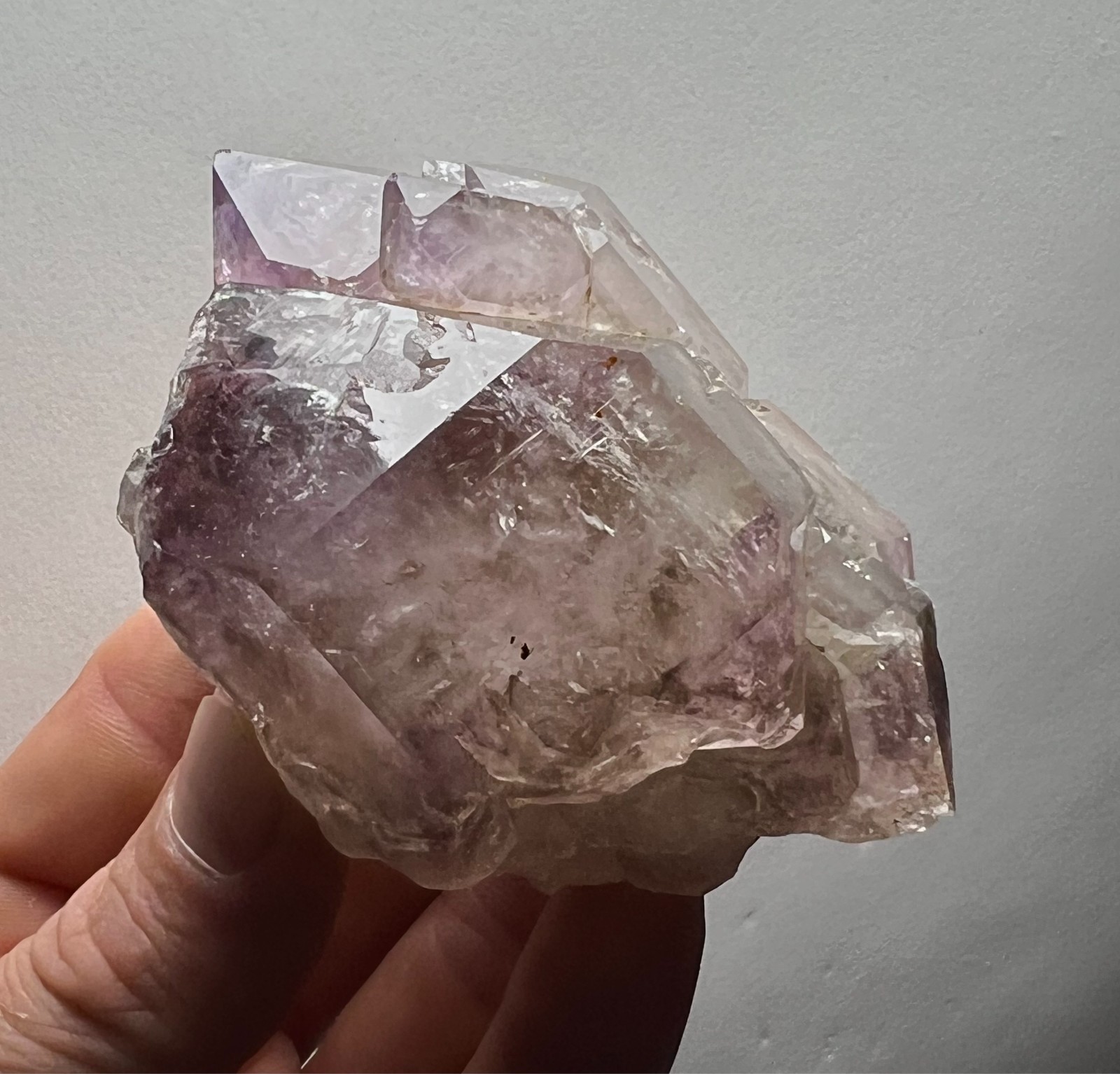Elestial Smoky Amethyst DT Quartz Crystal – 215g – Brazil