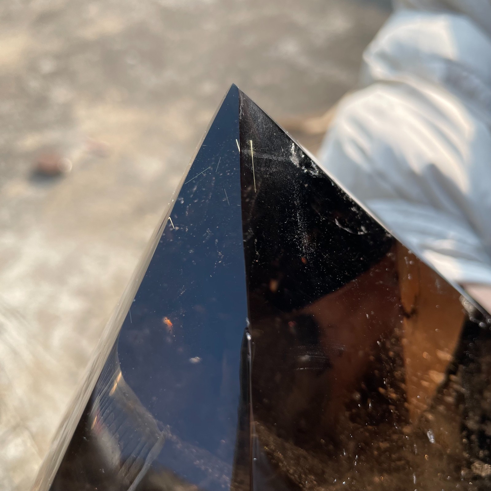 All 23.5LB Natural Somky Obelisk Quartz Crystal Double Point Healing