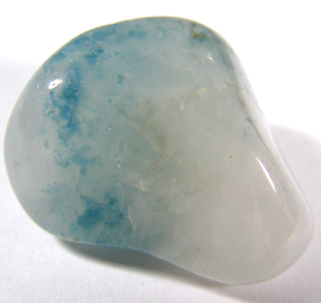 NEW RARE FUSION STONE – SHATTUCKITE in QUARTZ – TUMBLESTONE 2.7 x 2.0 cms #5