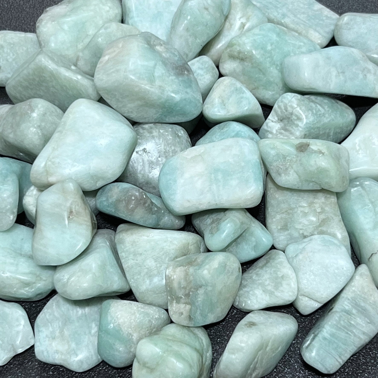 Amazonite Feldspar Tumbled Stones (By The Piece Or Pound) Wholesale Brazil Rocks