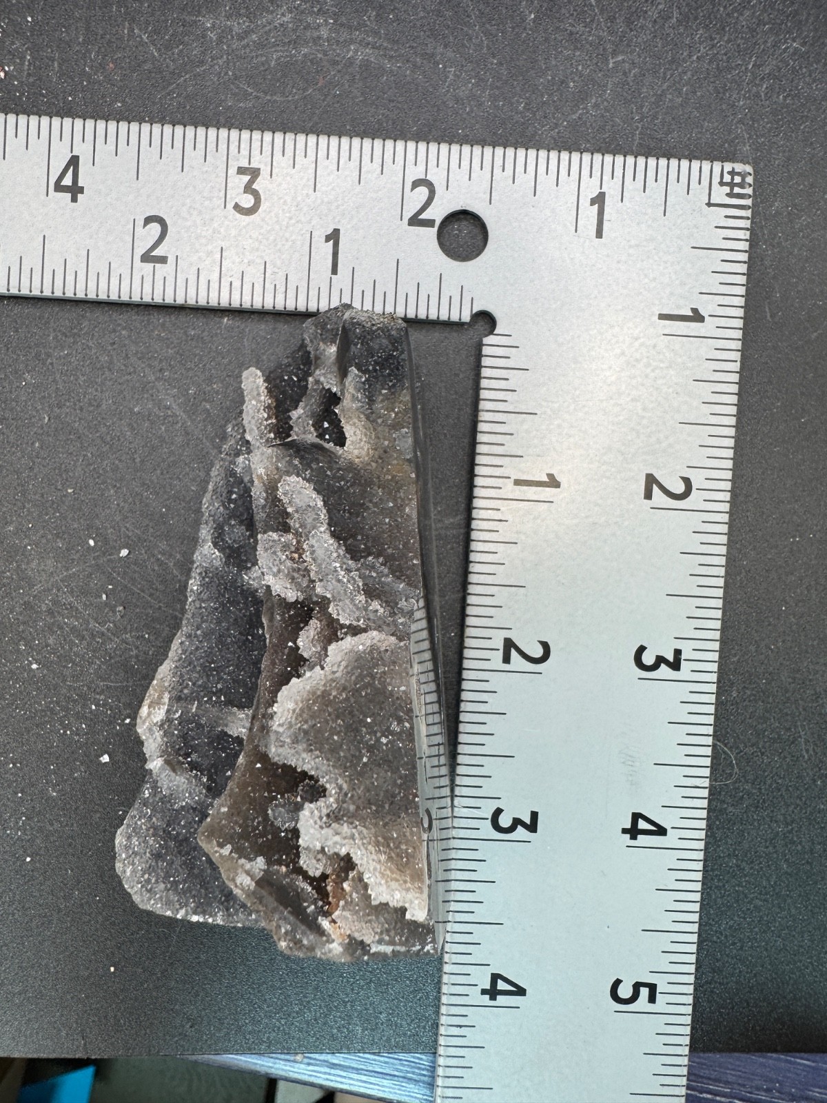 6335 Druzy Black Sphalerite Tower China 150g