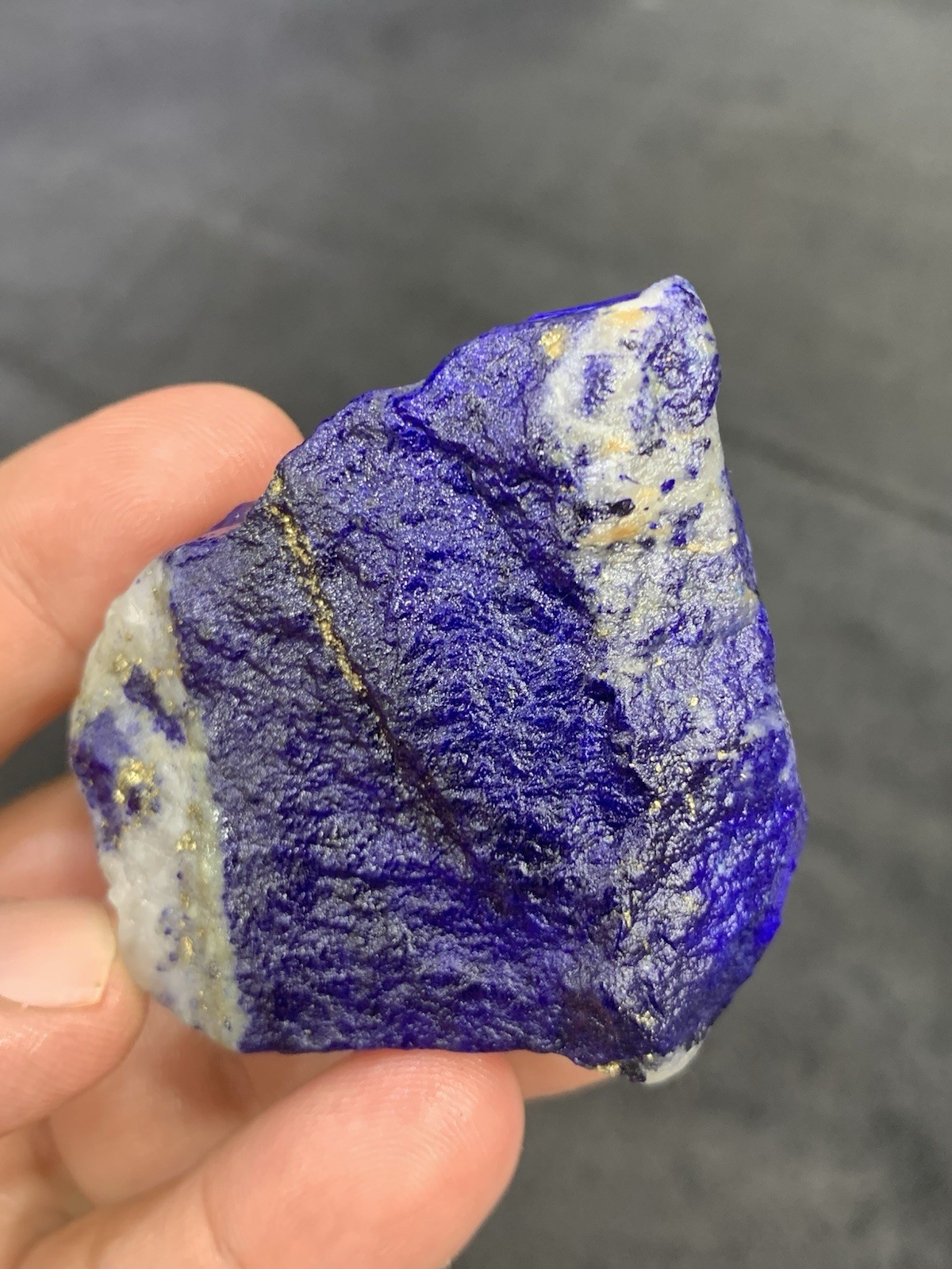 Lapis Lazuli Chakra Raw Mine Stone With Pyrite 76 Grams