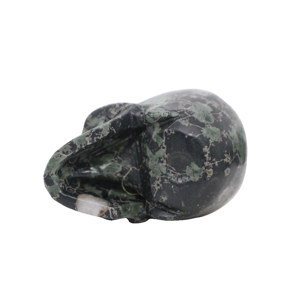 2″ PLUM FLOWER STONE Carved Crystal Skull Realistic Healing Randomly Send 1pc