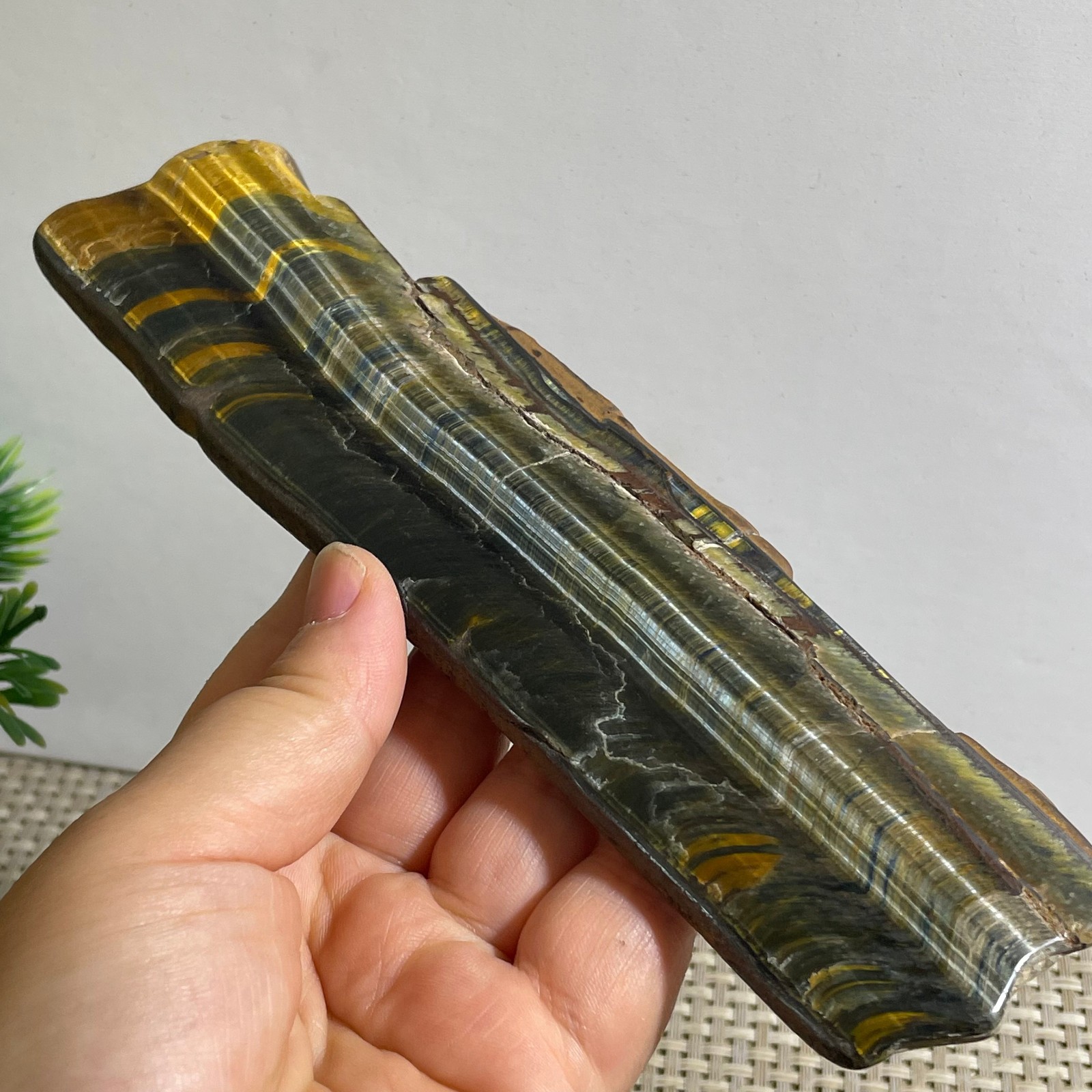 173g Natural tiger’s-eye Rough Raw Stone Rock Specimen Reiki healing