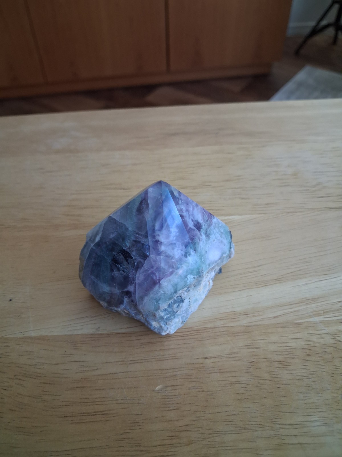 Light Green and Light Purple Mixed Polished Crystal, Mineral or Gem Stone