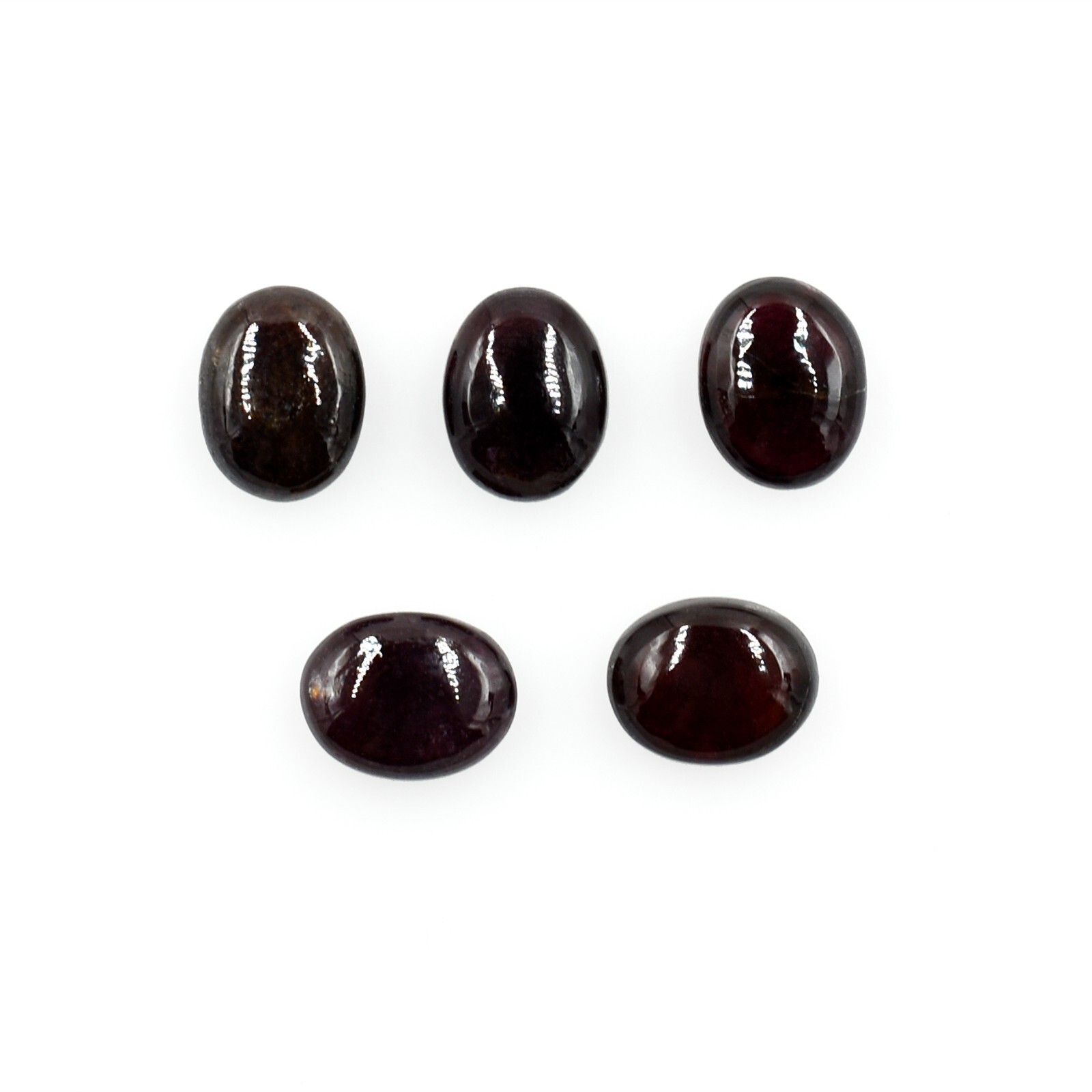 Natural Garnet January Birthstone Loose Gemstone For Jewelry Making Smooth Stone