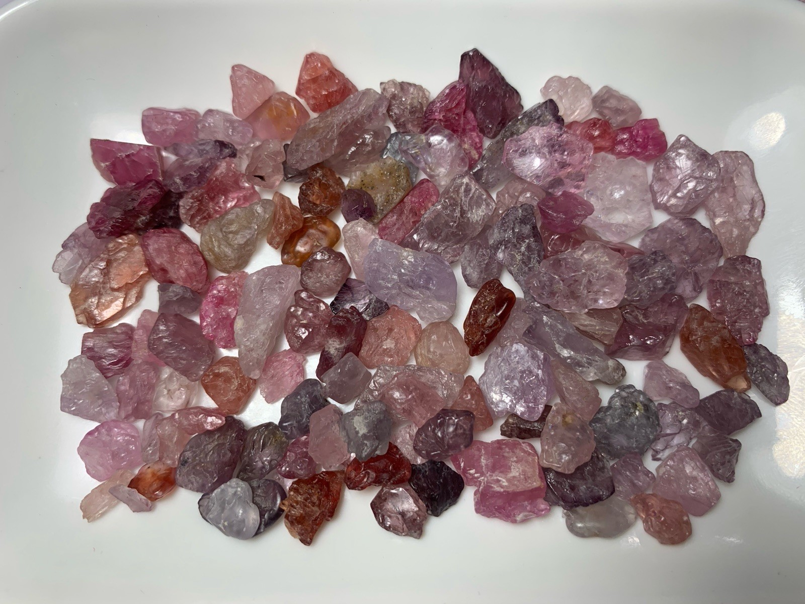 300Ct Beautiful Natural Mix Color Spinel Rough From Burma