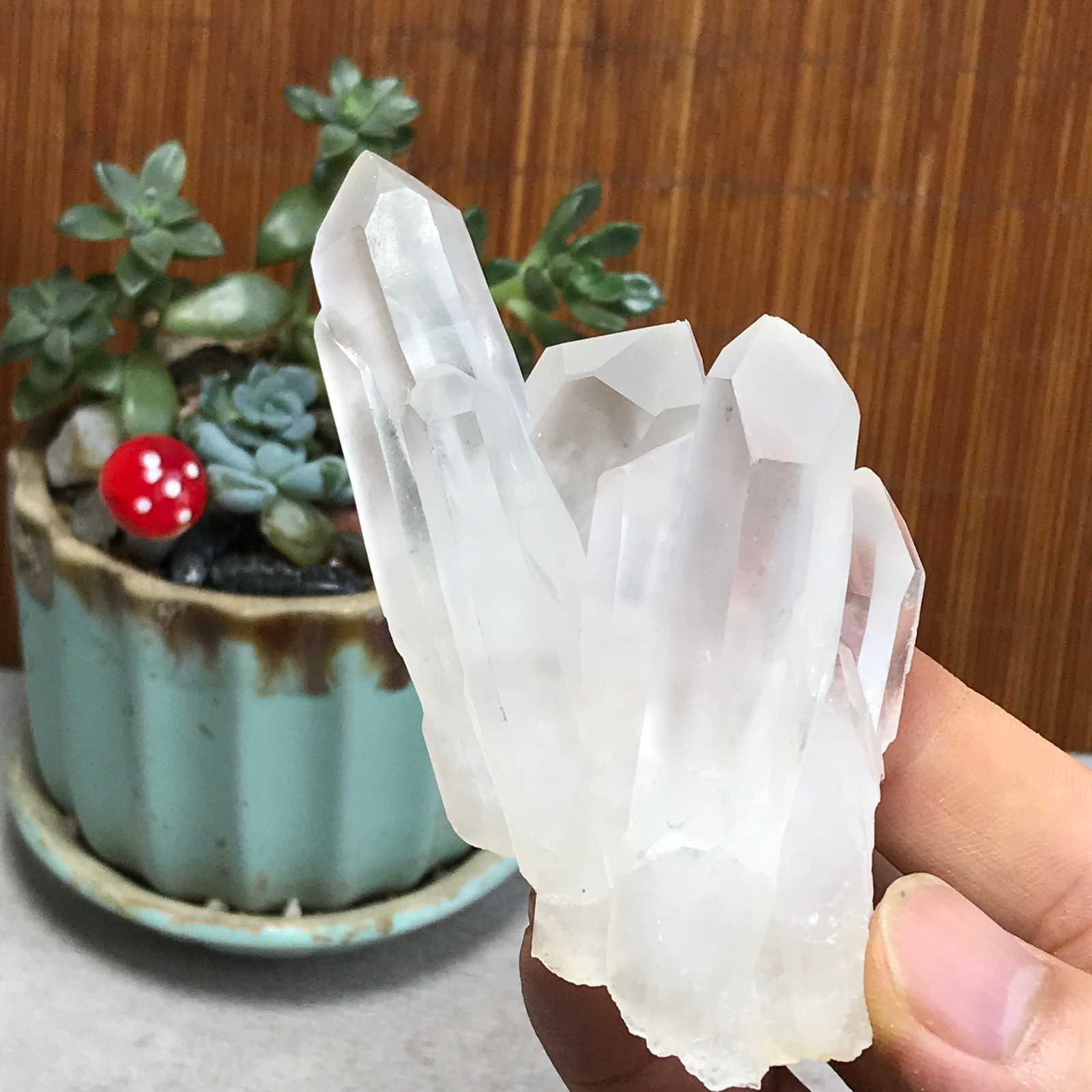 98-53-33mm Natural crystal clusters pretty Quartz Mineral Specimen 115g A6988