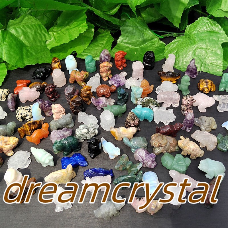 100pcs Natural Quartz Crystal Animal Carved Mini Crystal Skull Healing wholesale
