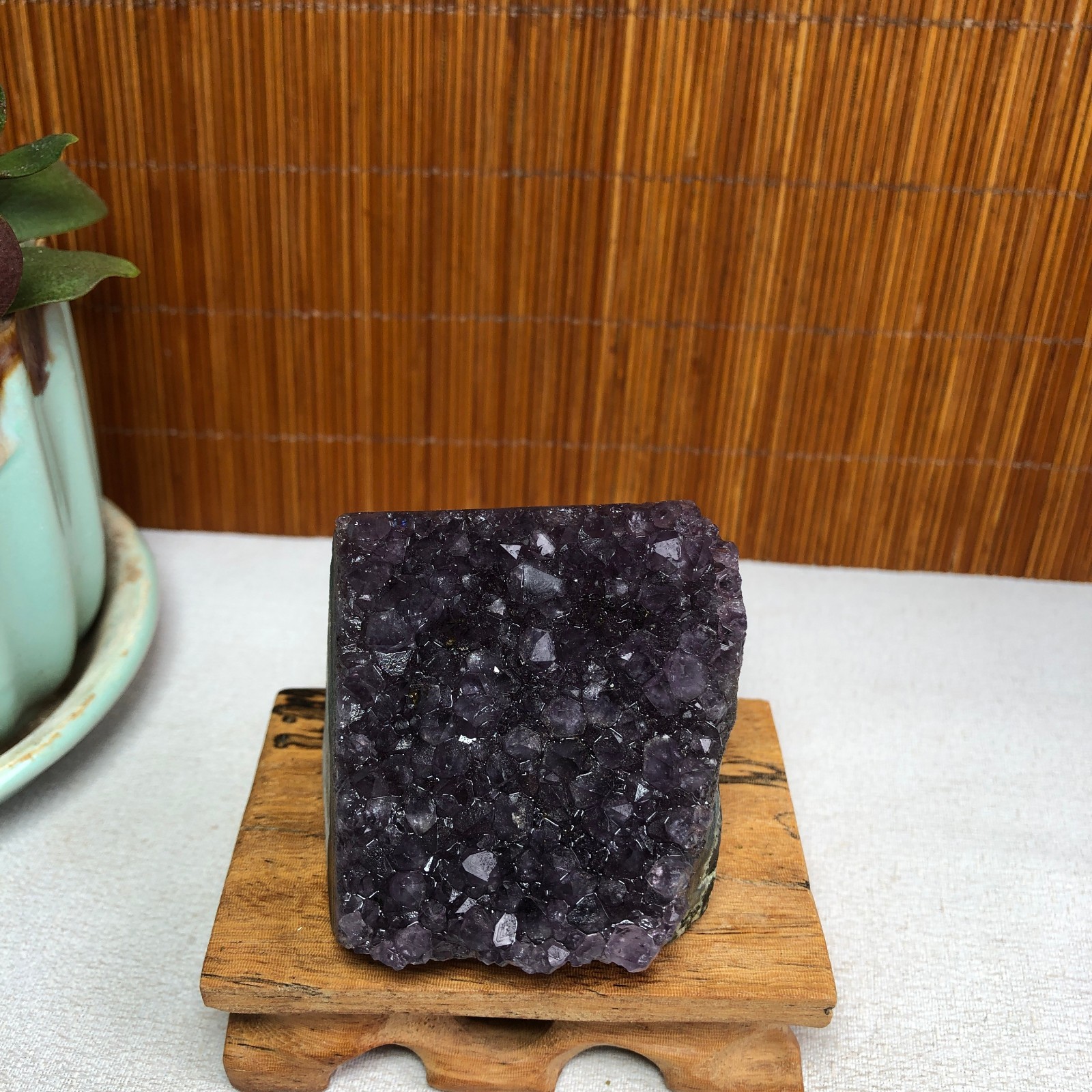 49mm NATURAL amethyst point purple Crystal Cluster Mineral Specimen 141g A1130