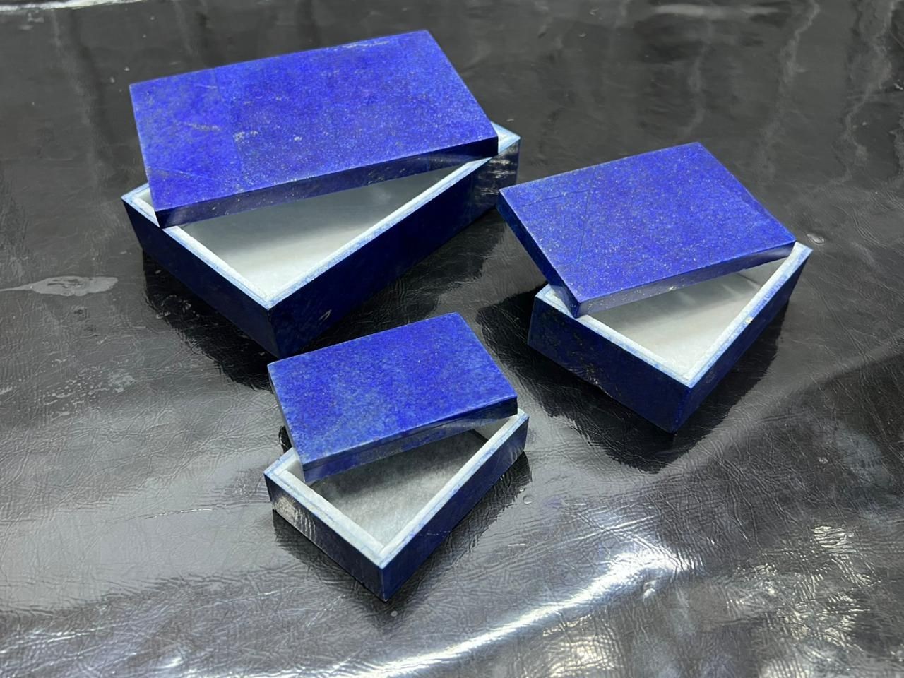Lapis Lazuli Box Jewelry Box Set