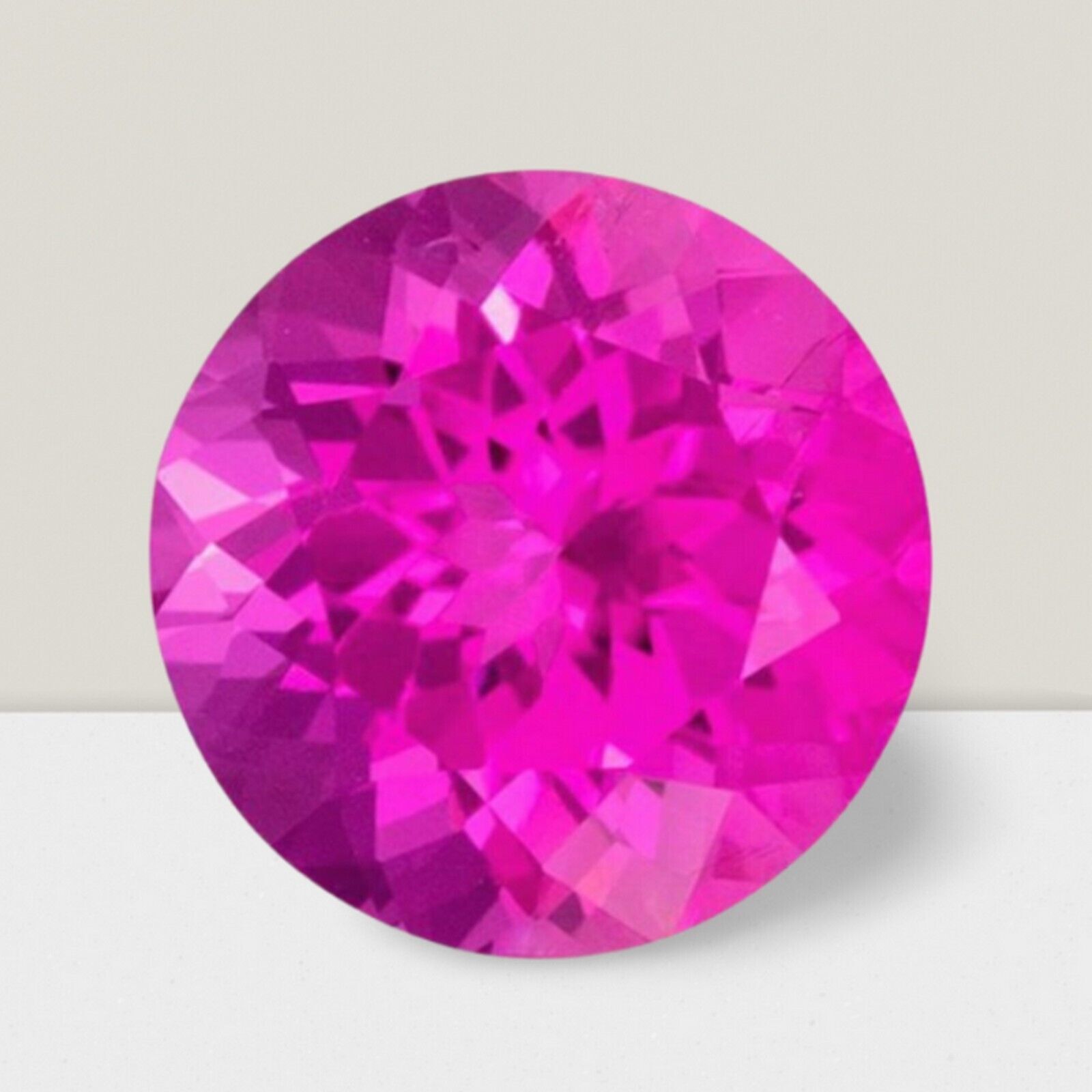 Rubellite Round Cut Gemstone 3.50 Cts – 10 mm Vivid Loose Gem