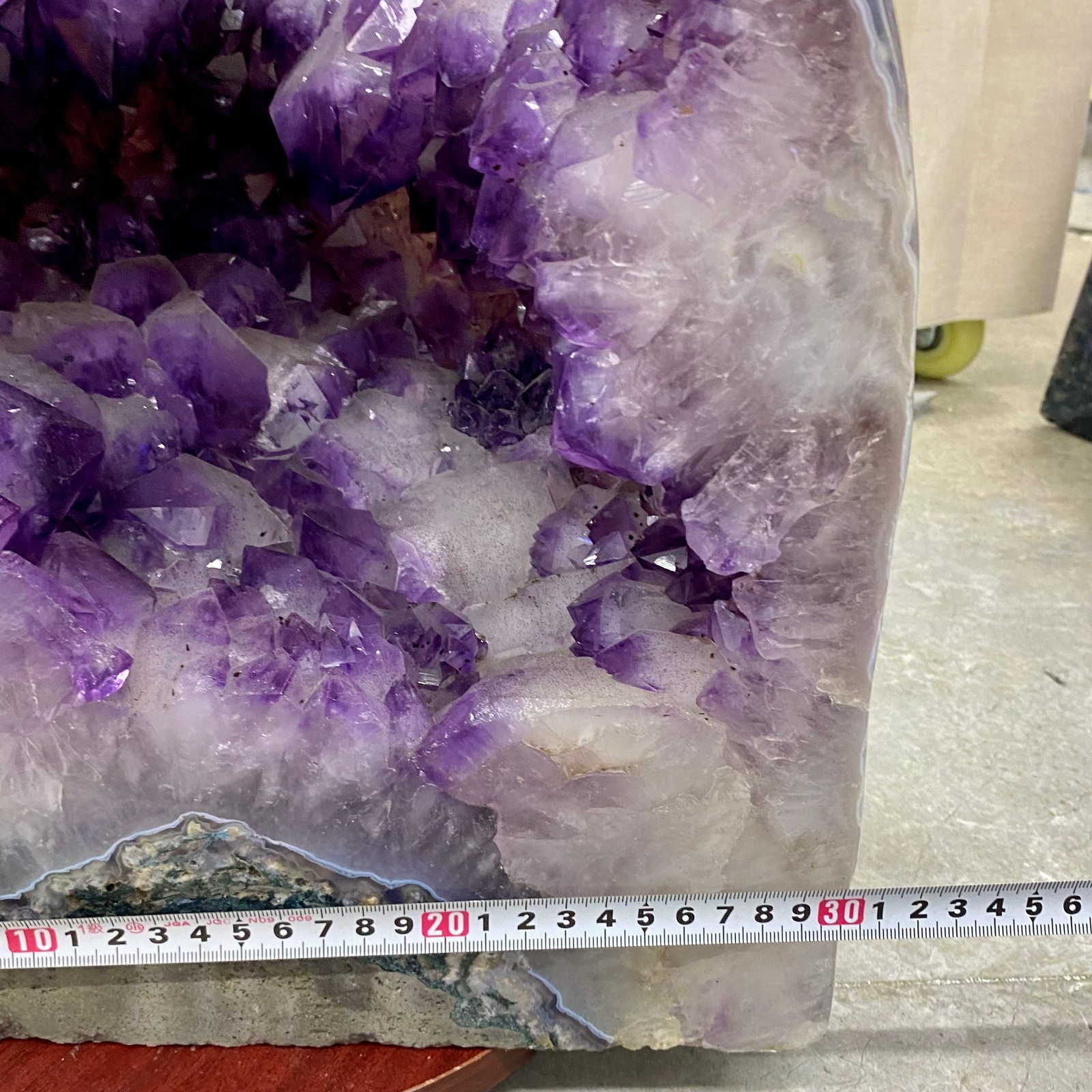 97.86LB Natural agate Amethyst geode quartz cluster crystal Cathedral specimen
