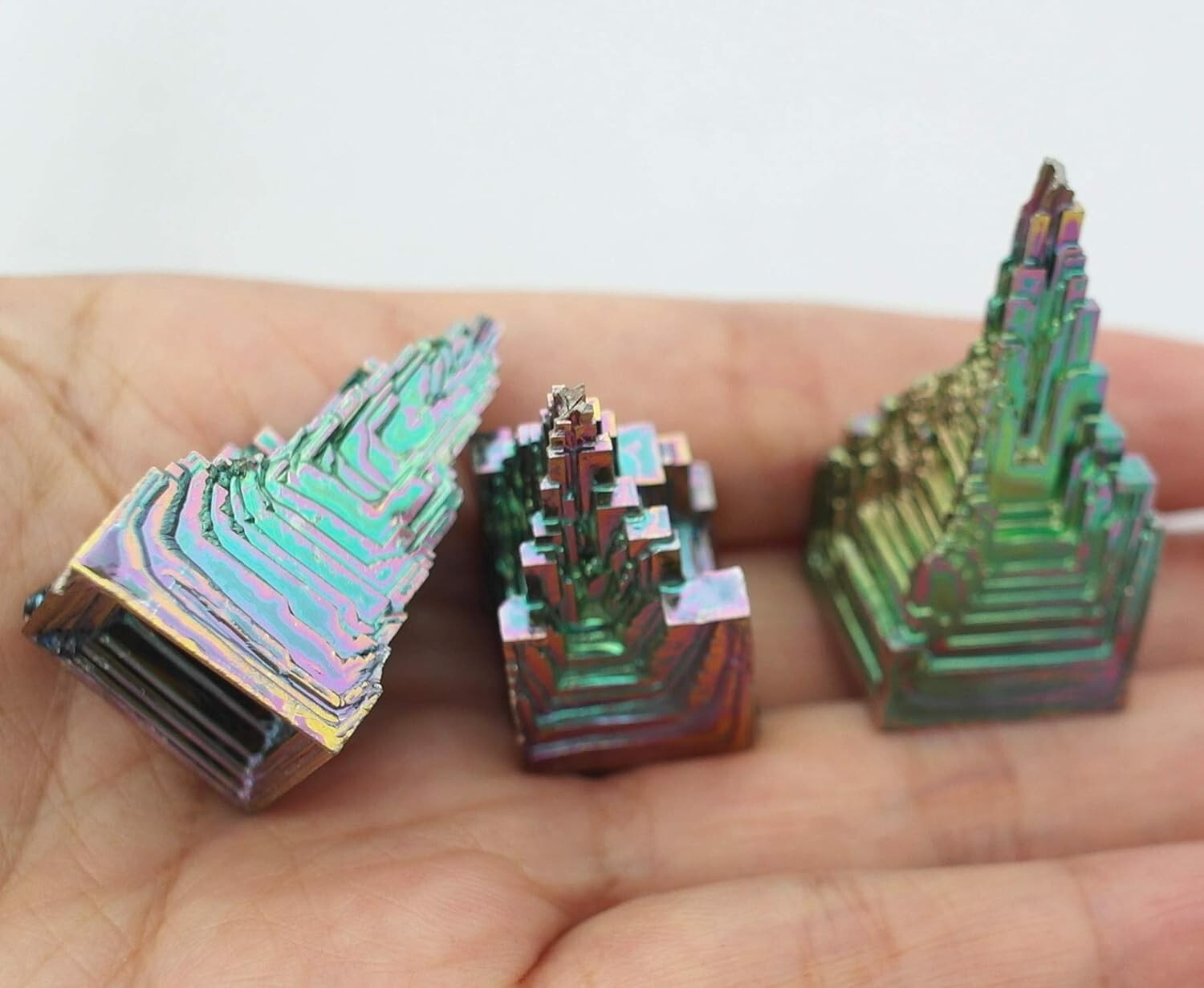 Bismuth Crystal Tower Aurora Bismuth Stone Mineral Specimen Desk Desk Decoration