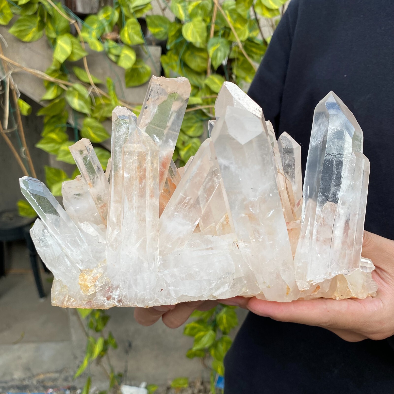5.8lb Natural Clear White quart Crystal Cluster Raw Healing Specimen