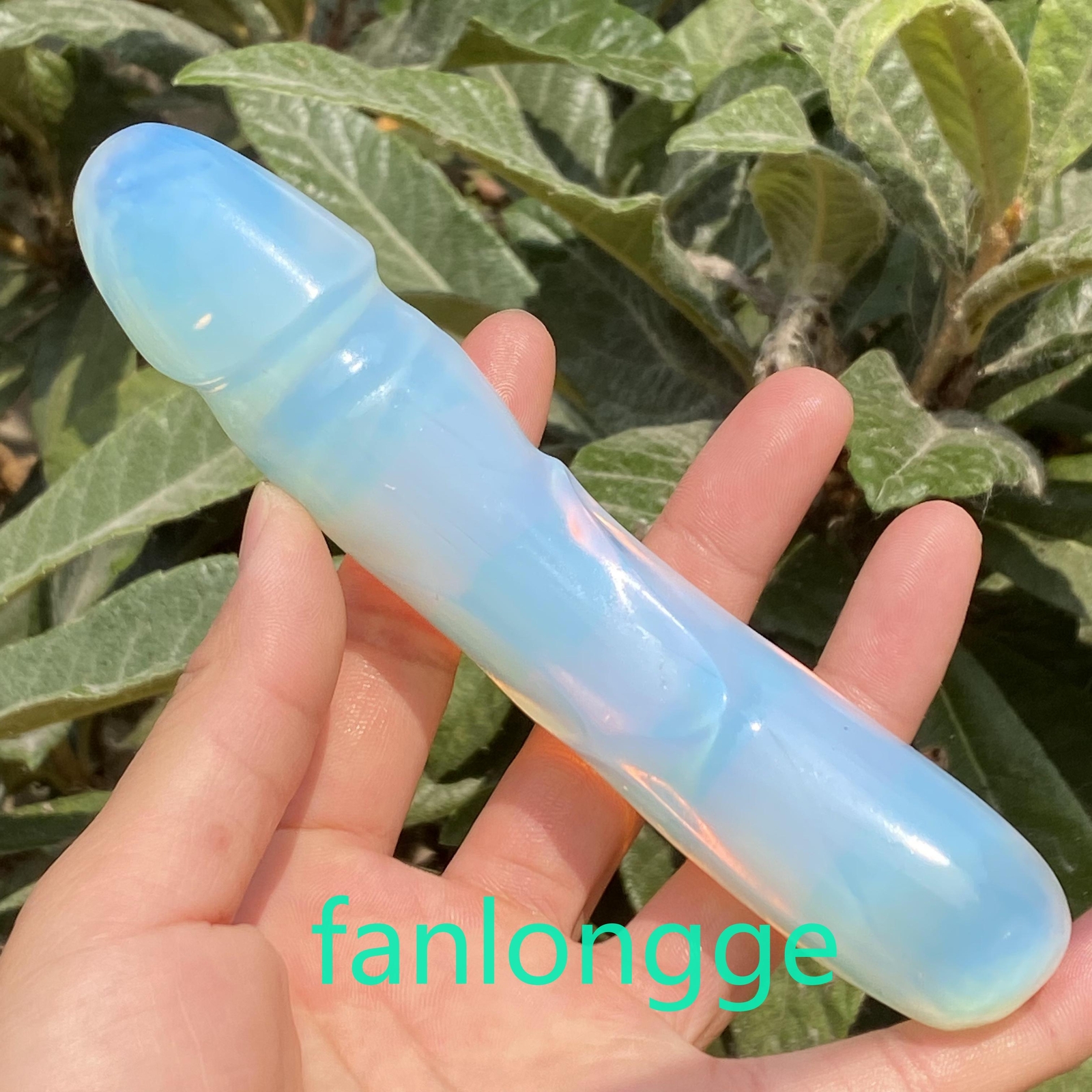 6in Opalite Male Penis Quartz Crystal Skull Massager scrub Gem 1PC