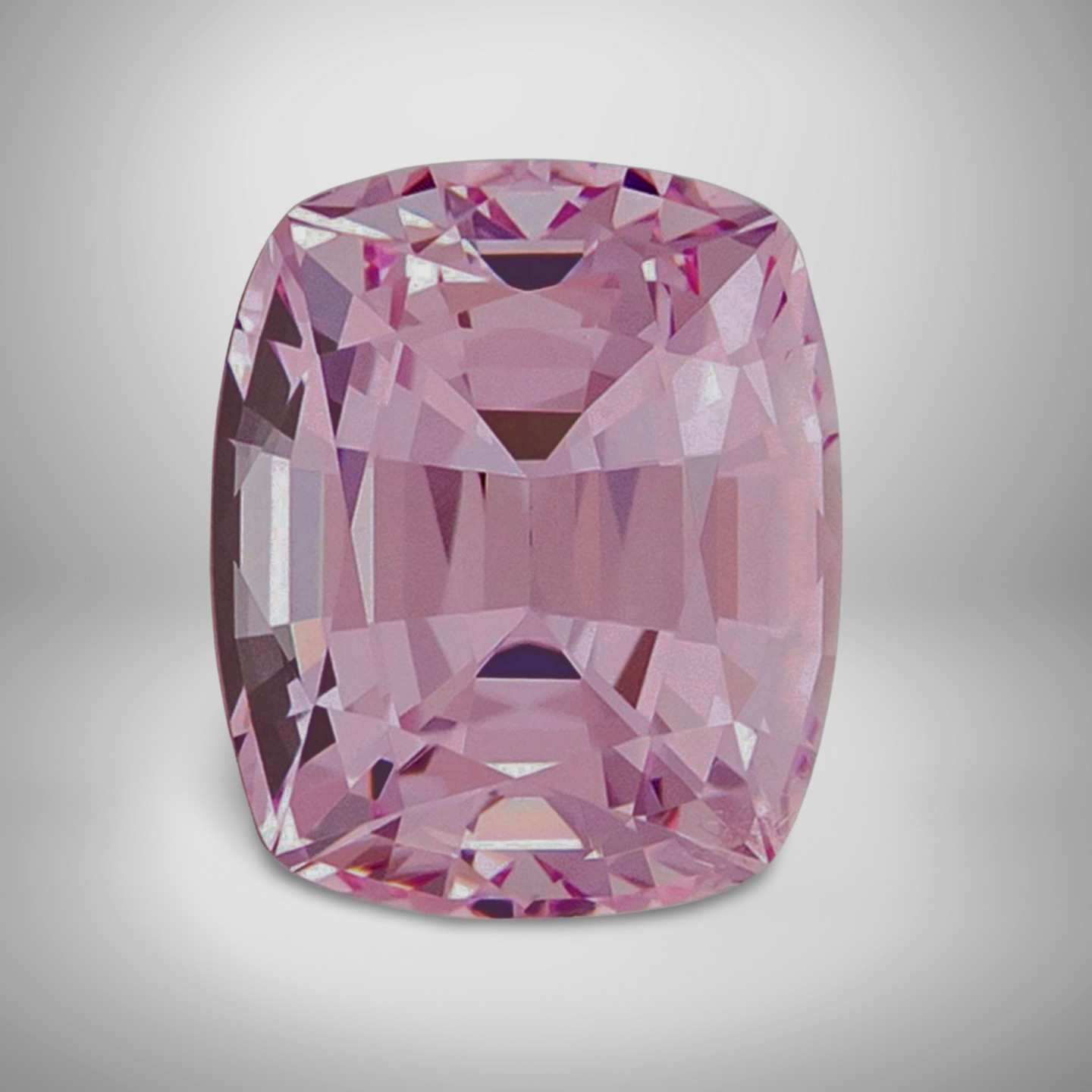 Morganite Cushion Cut Gemstone 2 Cts – 10×8 mm Vivid Loose Gem