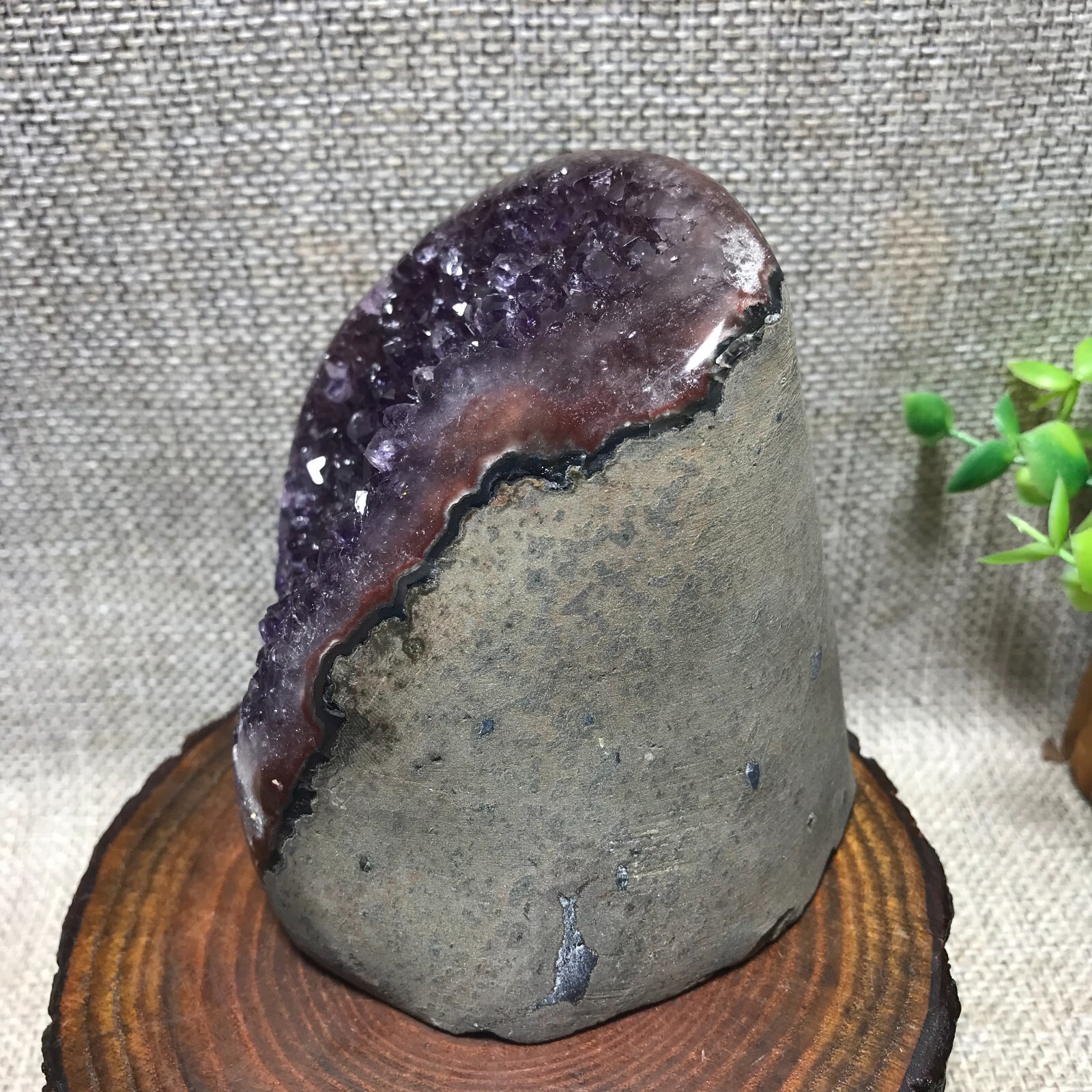 785g Natural Amethyst Cluster Geodes Cut Base Quartz Crystal Healing Specimen 66