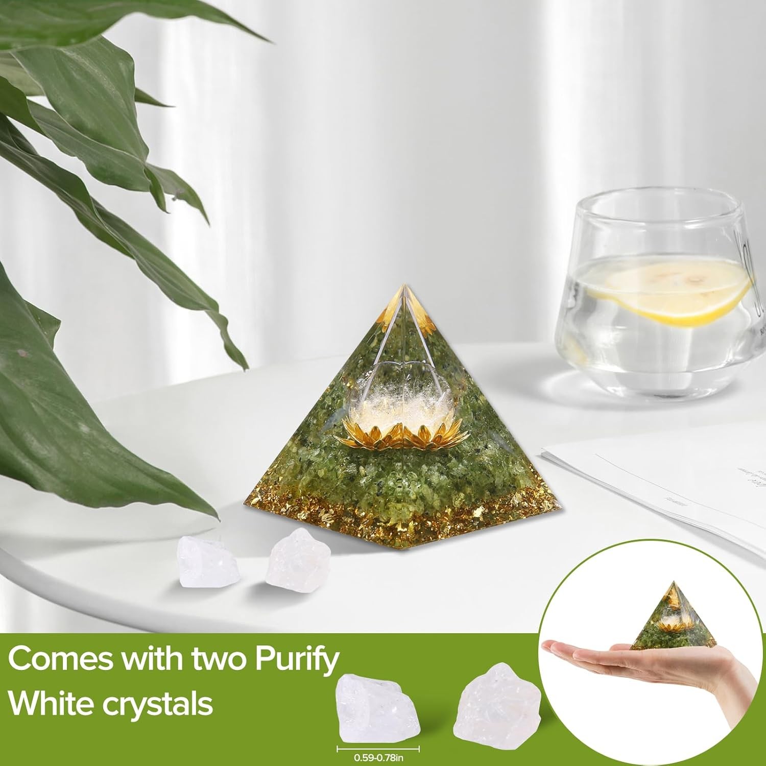 Orgone Pyramid Energy Generator Emf Protection Healing Meditation Orgonite USA