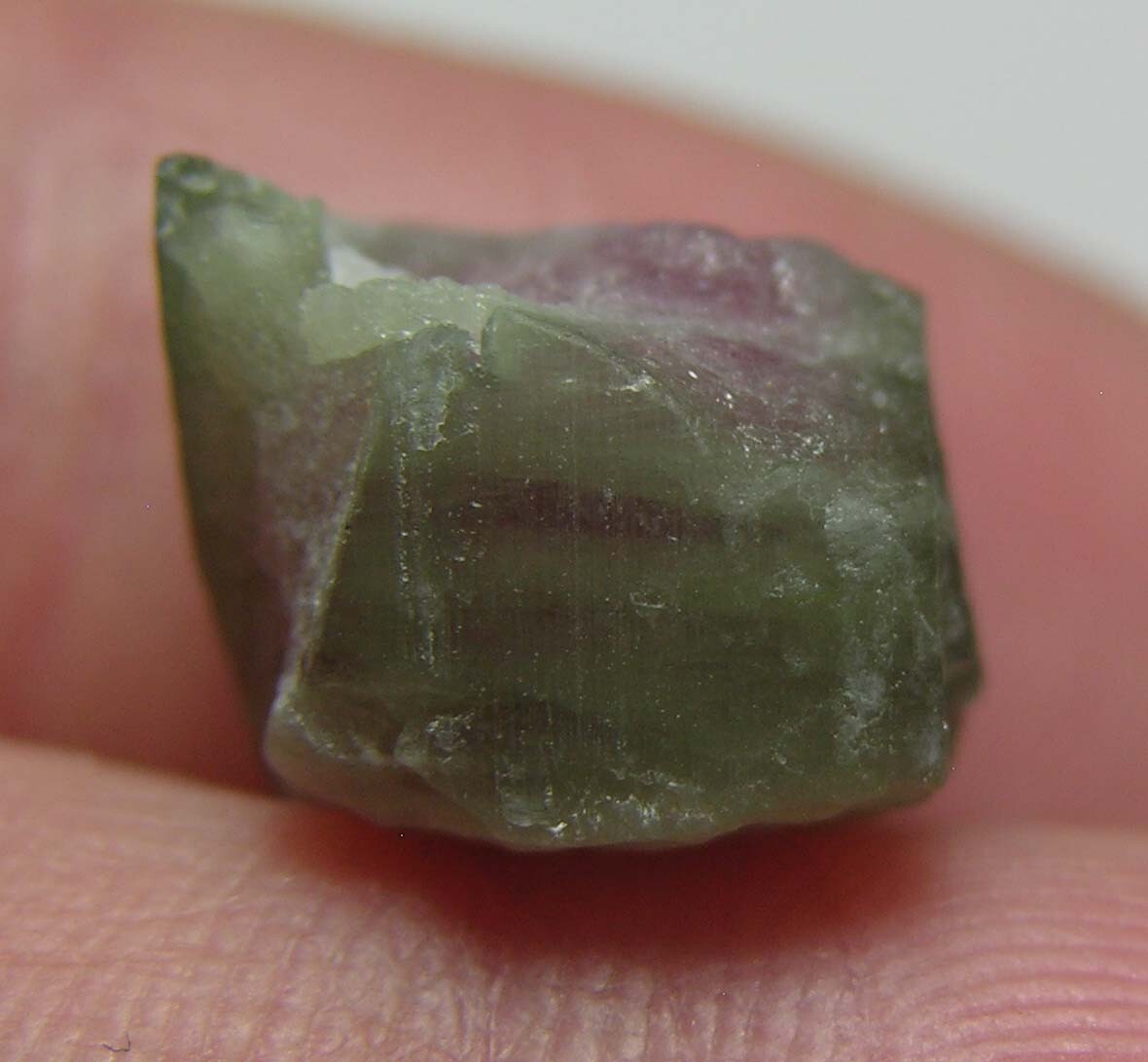 9.35ct Afghan 100% Natural Raw Watermelon Tourmaline Crystal Specimen 1.85g 12mm