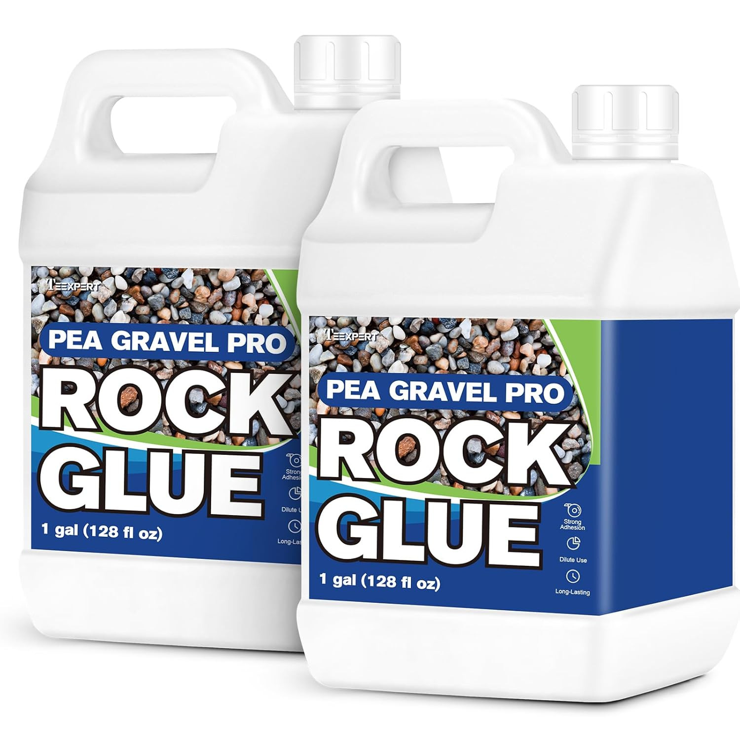Rock Glue for Landscaping, 2 Gallon Concentrate Gravel Glue for Pea Gravel & Sma