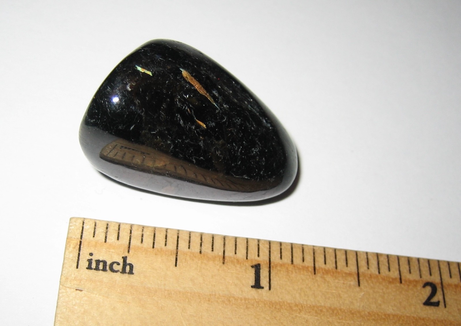 1.2″ RARE TUMBLED POLISHED AUTHENTIC NUUMMITE STONE FROM GREENLAND ~ 20grams *11