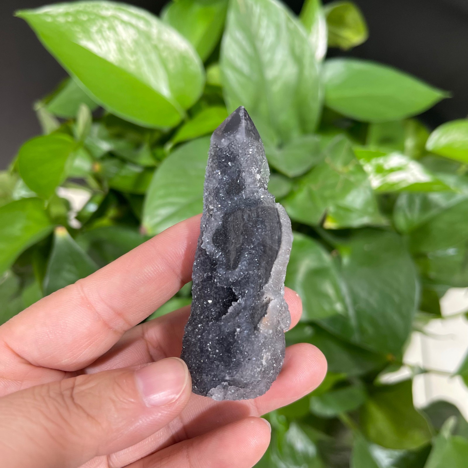 3pcs Natural Sphalerite Crystal Cave obelisk quartz crystal energy column