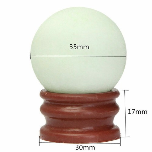 Glow In The Dark Luminous Quartz Stone Sphere Ball Green Crystal 35Mm Stand