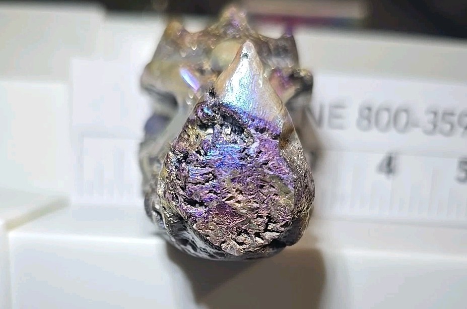 Dragon Head Carving In Aura Sphalerite 4″ 9Oz. Rainbow Aura Coated Natural Stone