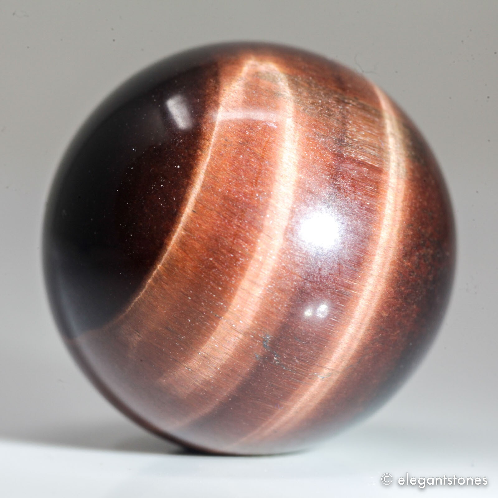 26g26mm Red Tiger Eye Sphere Crystal Ball Natural Quartz Healing Gemstone Chakra