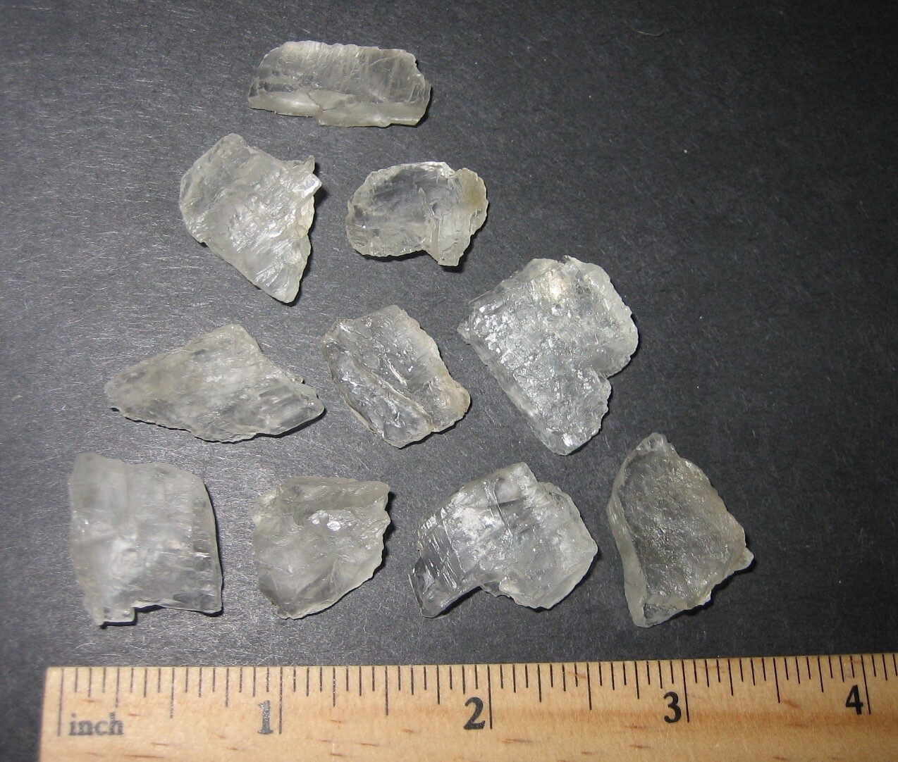 10 RARE! SMALL NATURAL ROUGH 0.5″- 1″ GEM PETALITE CRYSTALS BRAZIL ~ 29grams *4