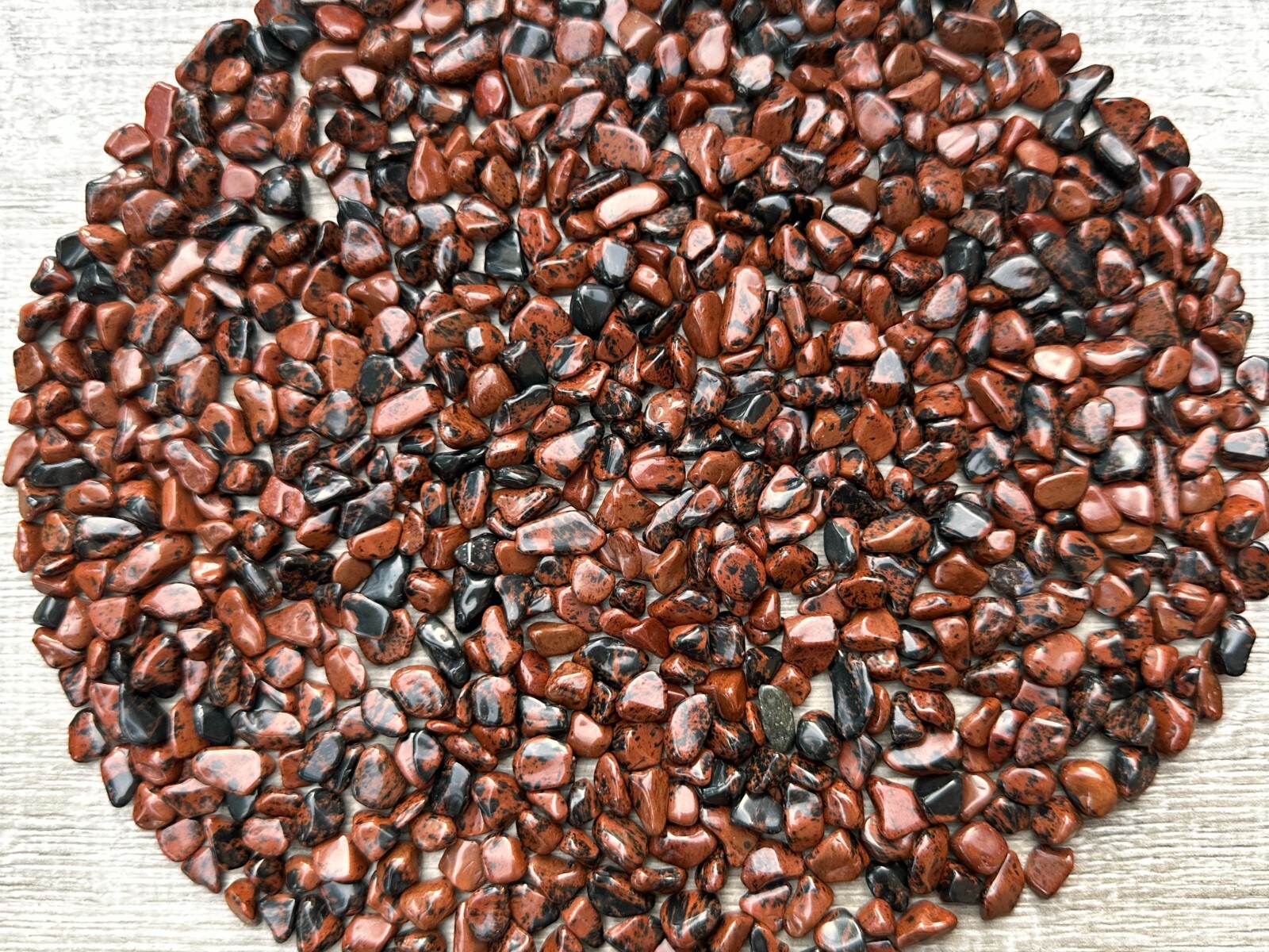 Grade A++Mahogany Obsidian Semi Tumbled Gemstone Mini Chips 5-12mm,Wholesale Lot